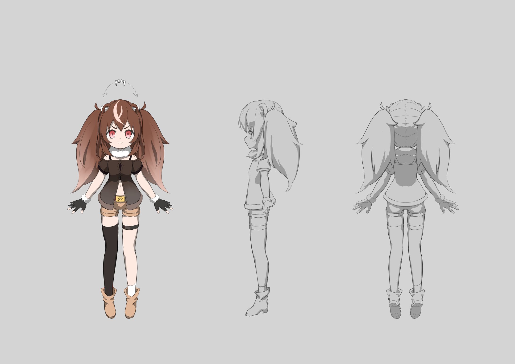 オリキャラ三面図-1