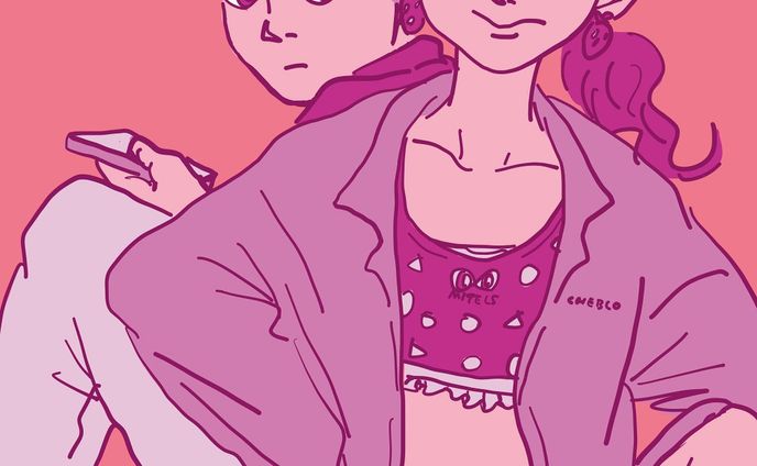 今日のイラスト✍️
.
.

#illustgram #絵 #イラスト #pic #love#roomwear #wink #illustration #illustrator #家にいよう #stayhome #pink #ピンク #イラストレーション #イラストレーター #描いてみた #bluehair #couple#character #boy #girl #applepencil #tablet #drawing #picture #cheblo #cheblocrafthouse #linedrawing