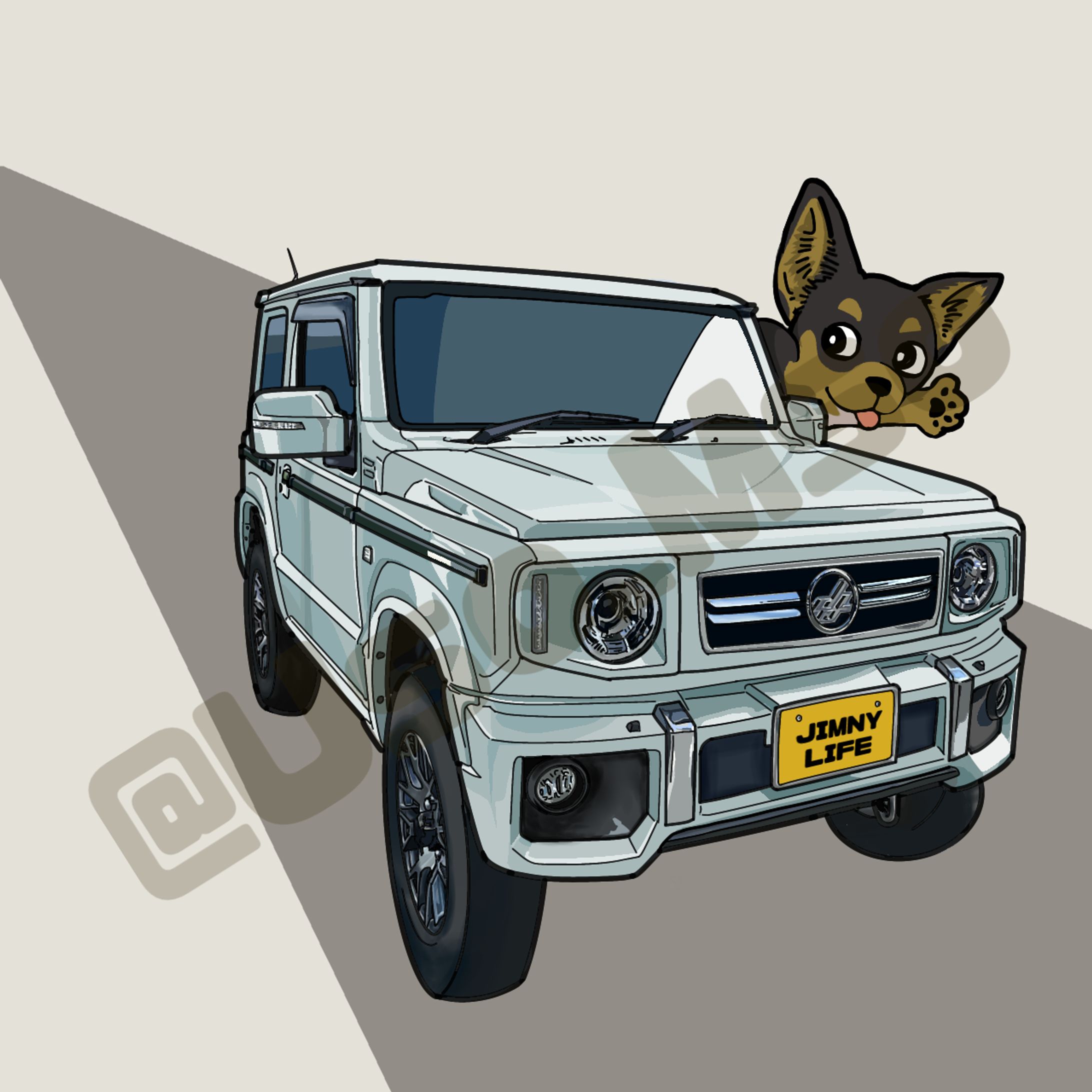 ジムニーとチワワ-1