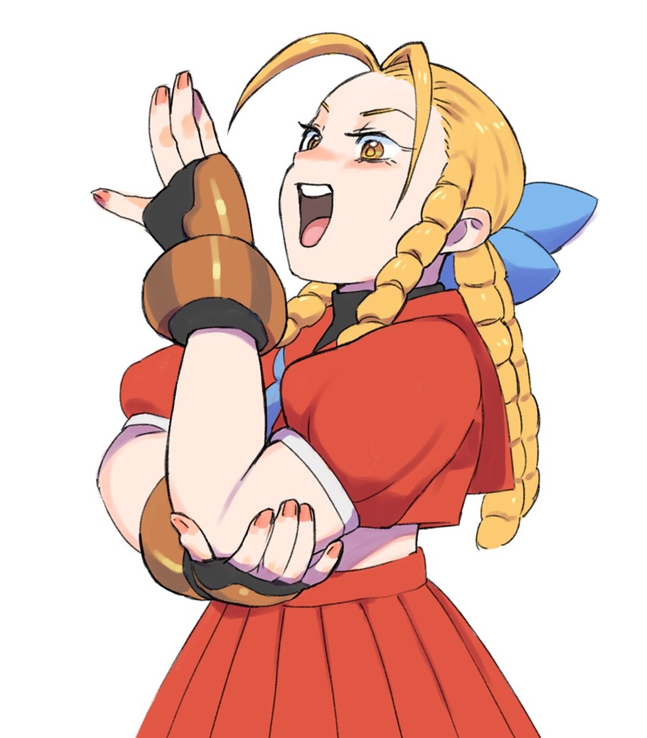 手描きイラスト　オーダー ストリートファイター 神月かりん シェリルノーム 神月かりん