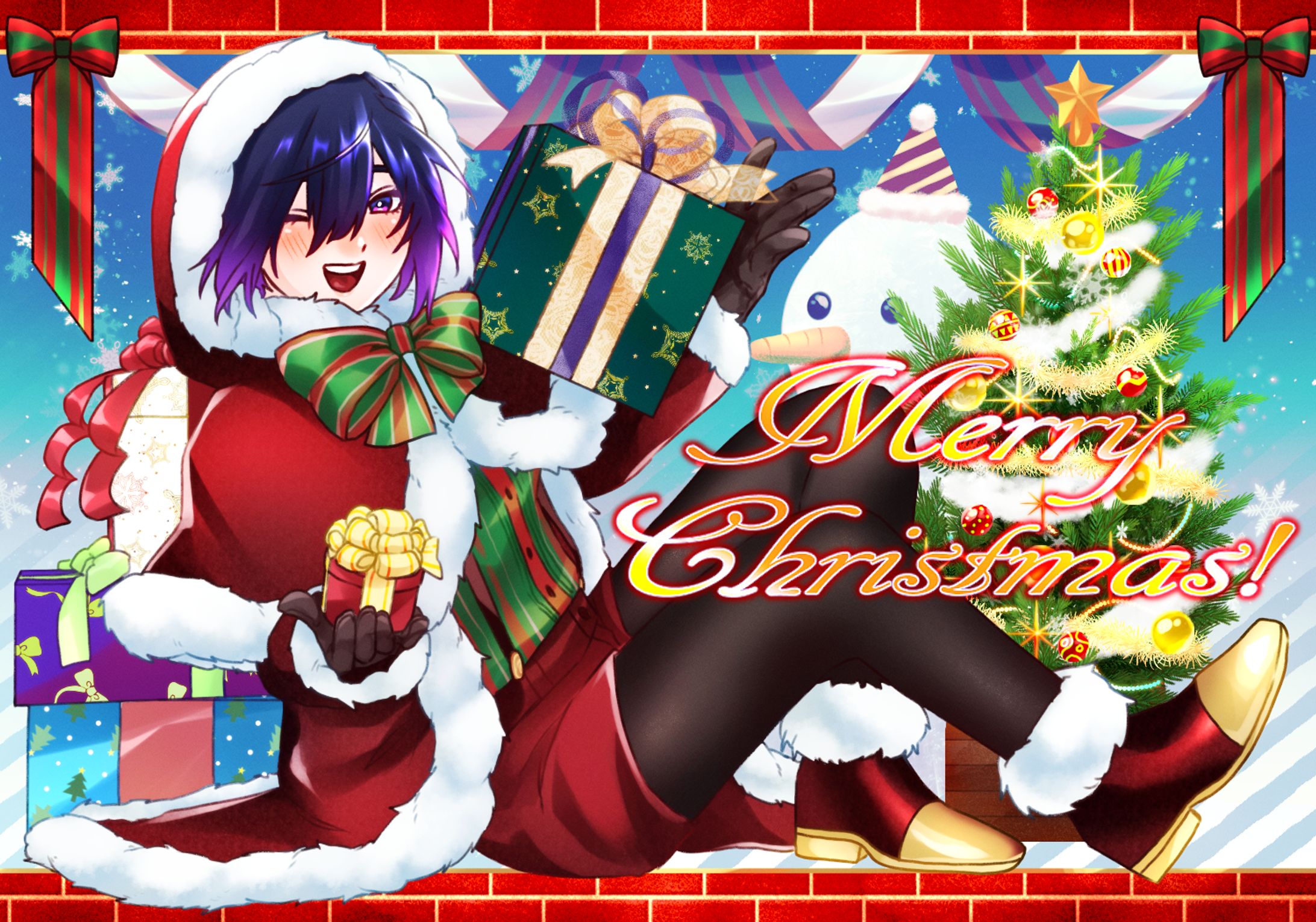 個人制作　クリスマスイラスト-1