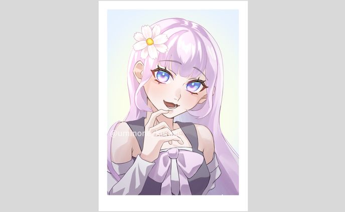 1枚絵 バストアップ