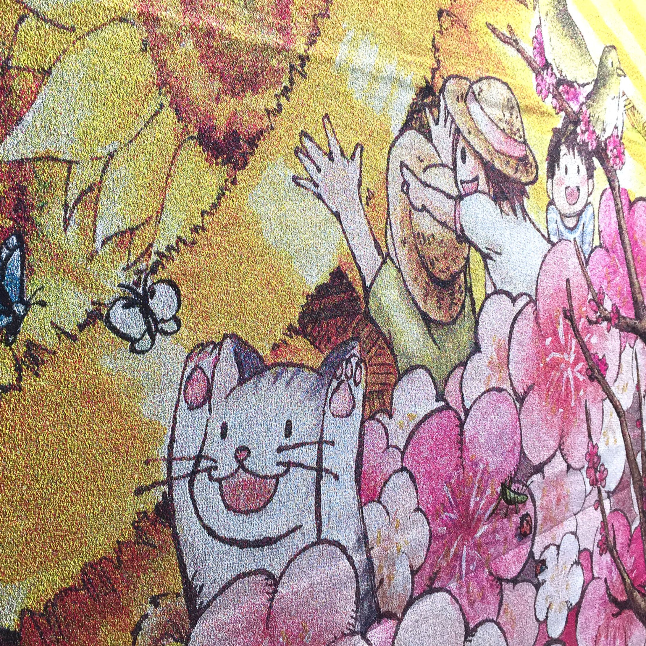 仲南こども園　舞台緞帳-1