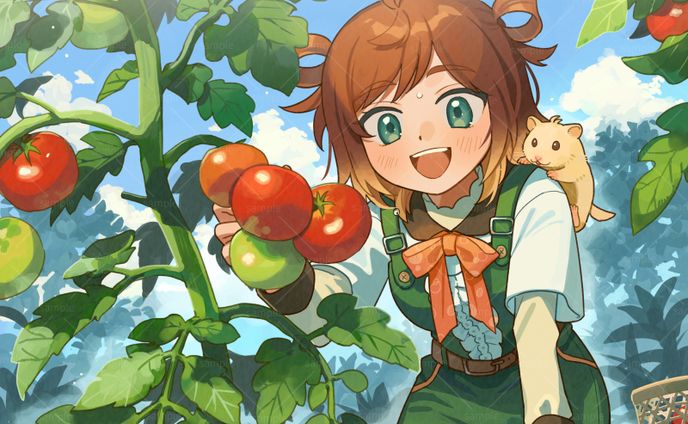 一枚絵イラスト