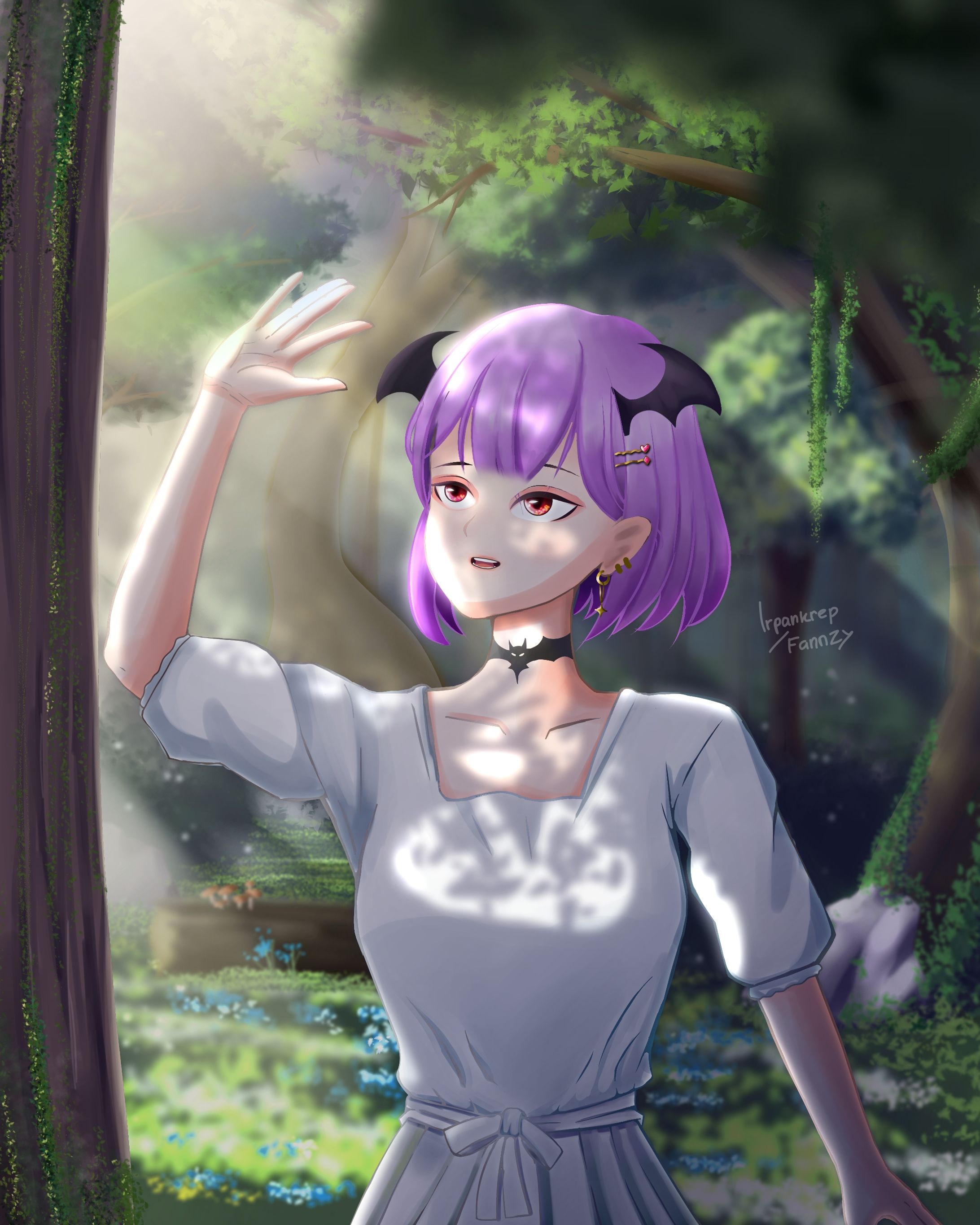 Fanart Half body with detailed background -1