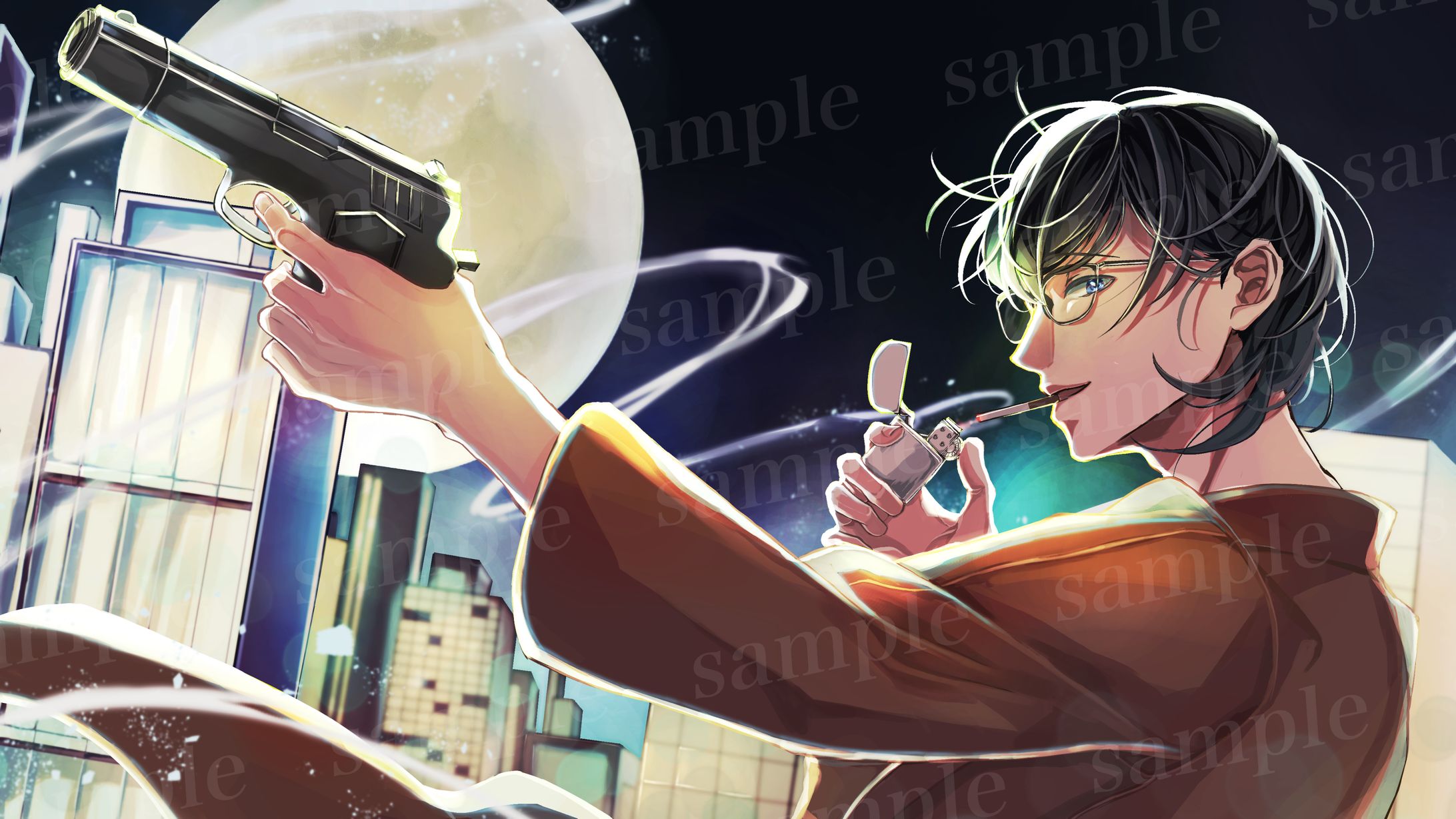 サムネイル（個人Vtuber 夜道ナイト様ご依頼品）-1