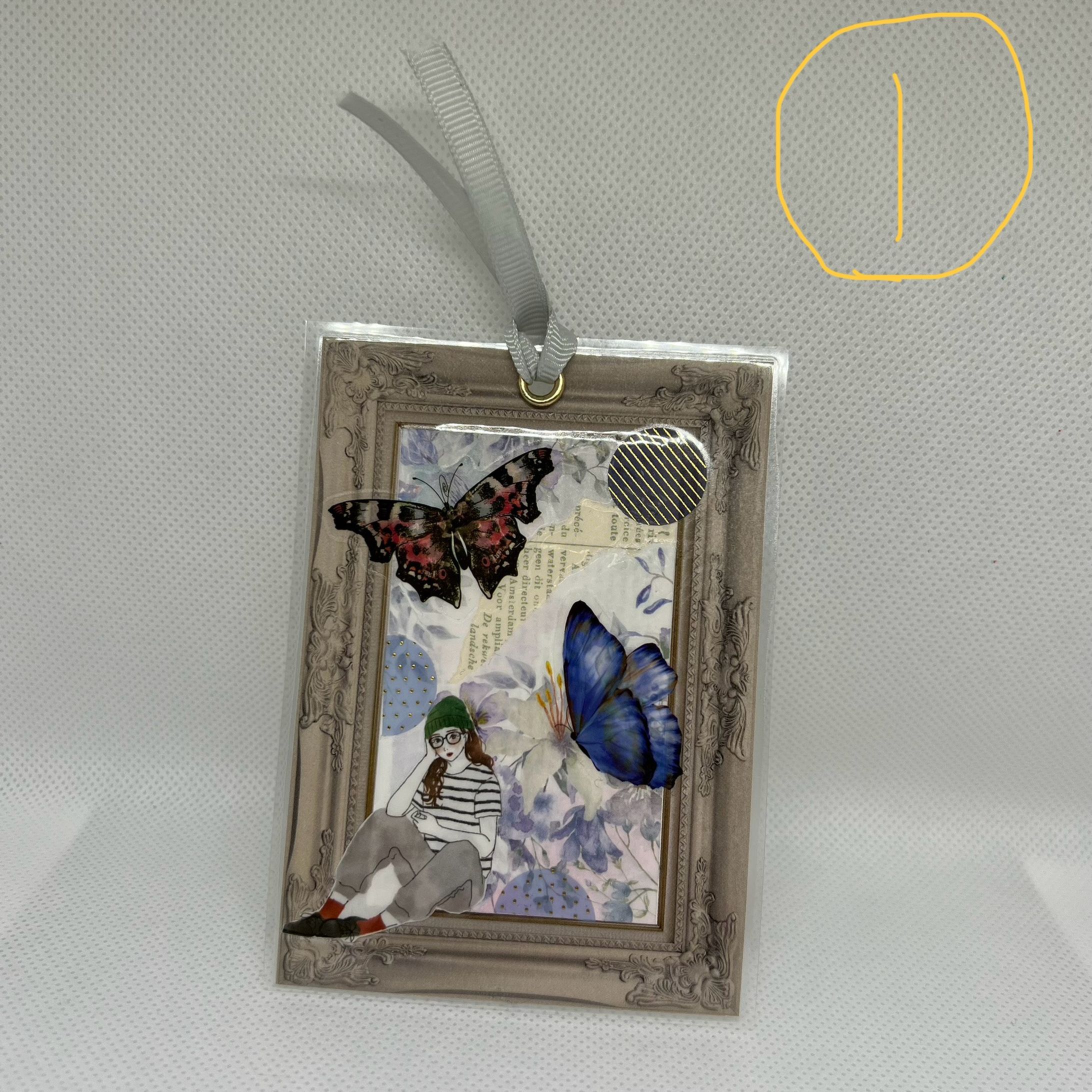 額縁コラージュ栞-1