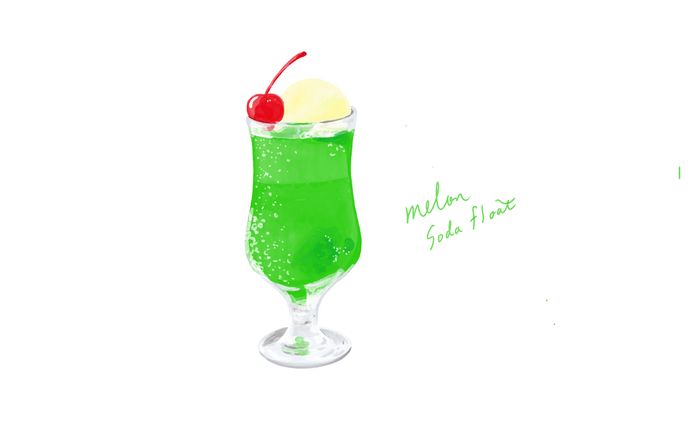 水彩の食べ物イラスト