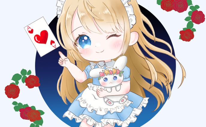 Alice in Wonderland as a mini character