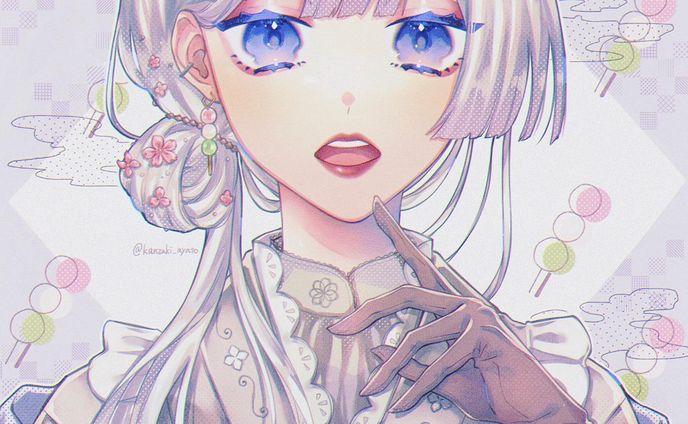 🍡三色団子 擬人化 ②🍡﻿
﻿
﻿
白色⛄️﻿