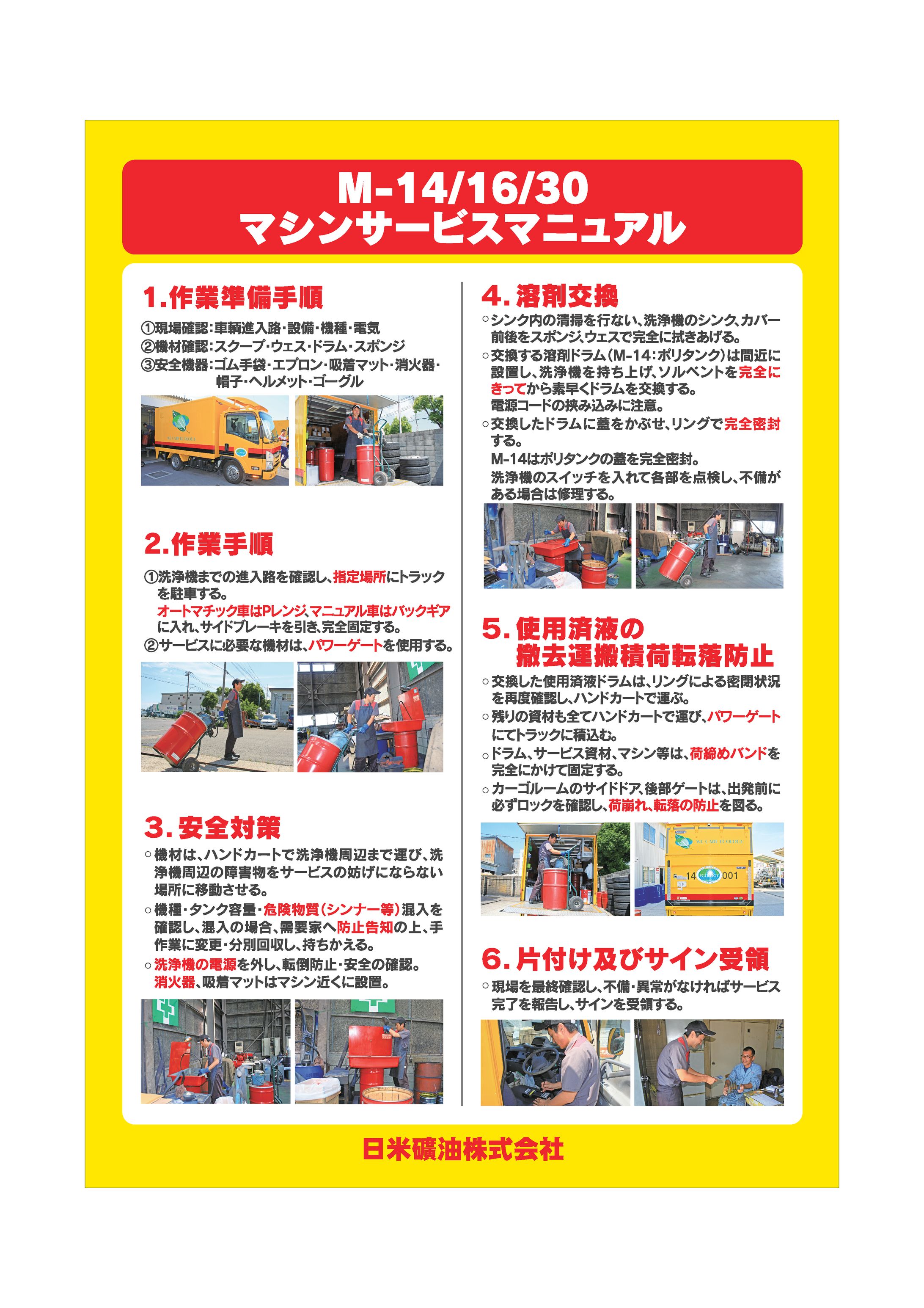日米礦油株式会社マニュアルポスター-1