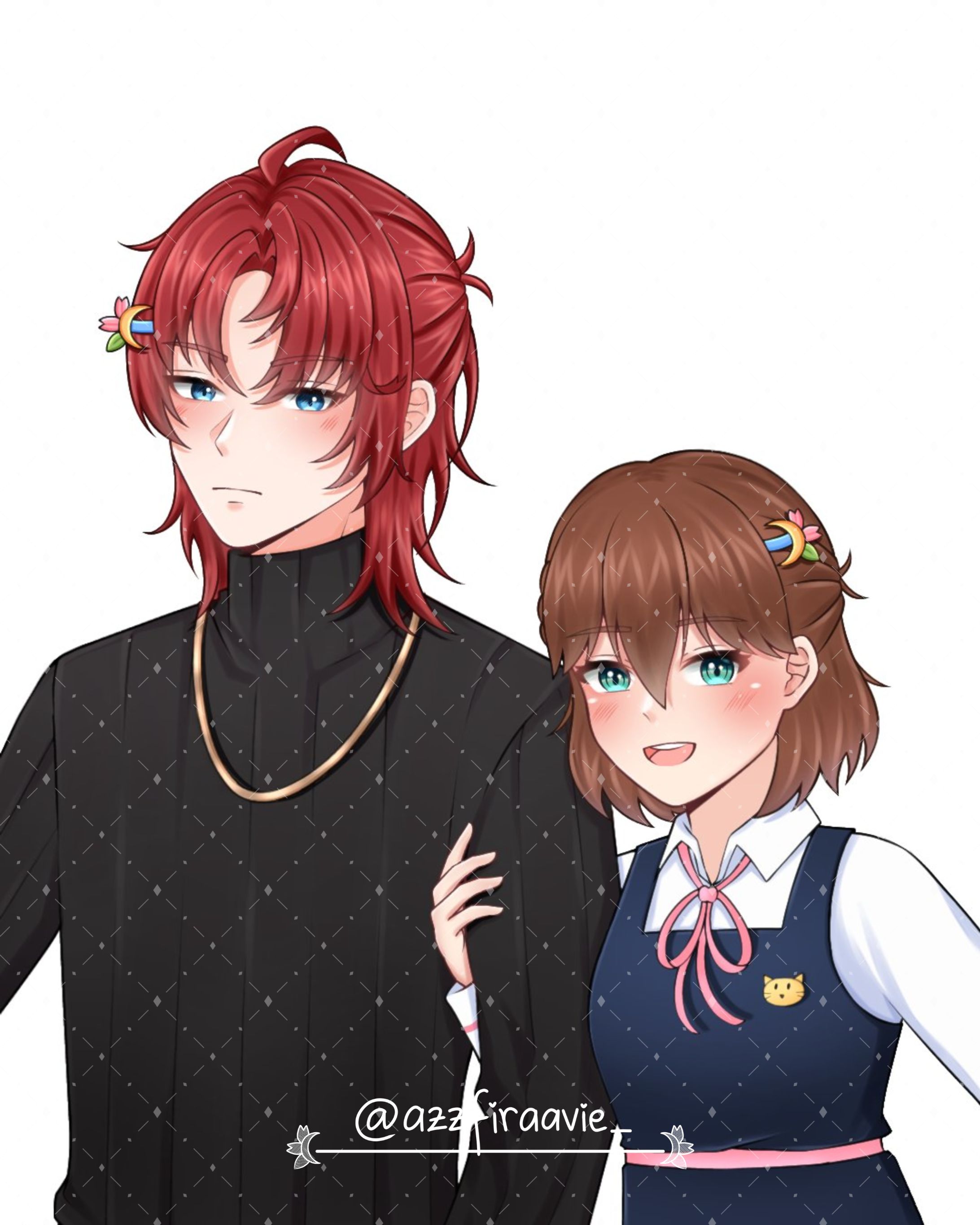 Fanart - OC x Richard Ravindra (Half Body - Style B)-1