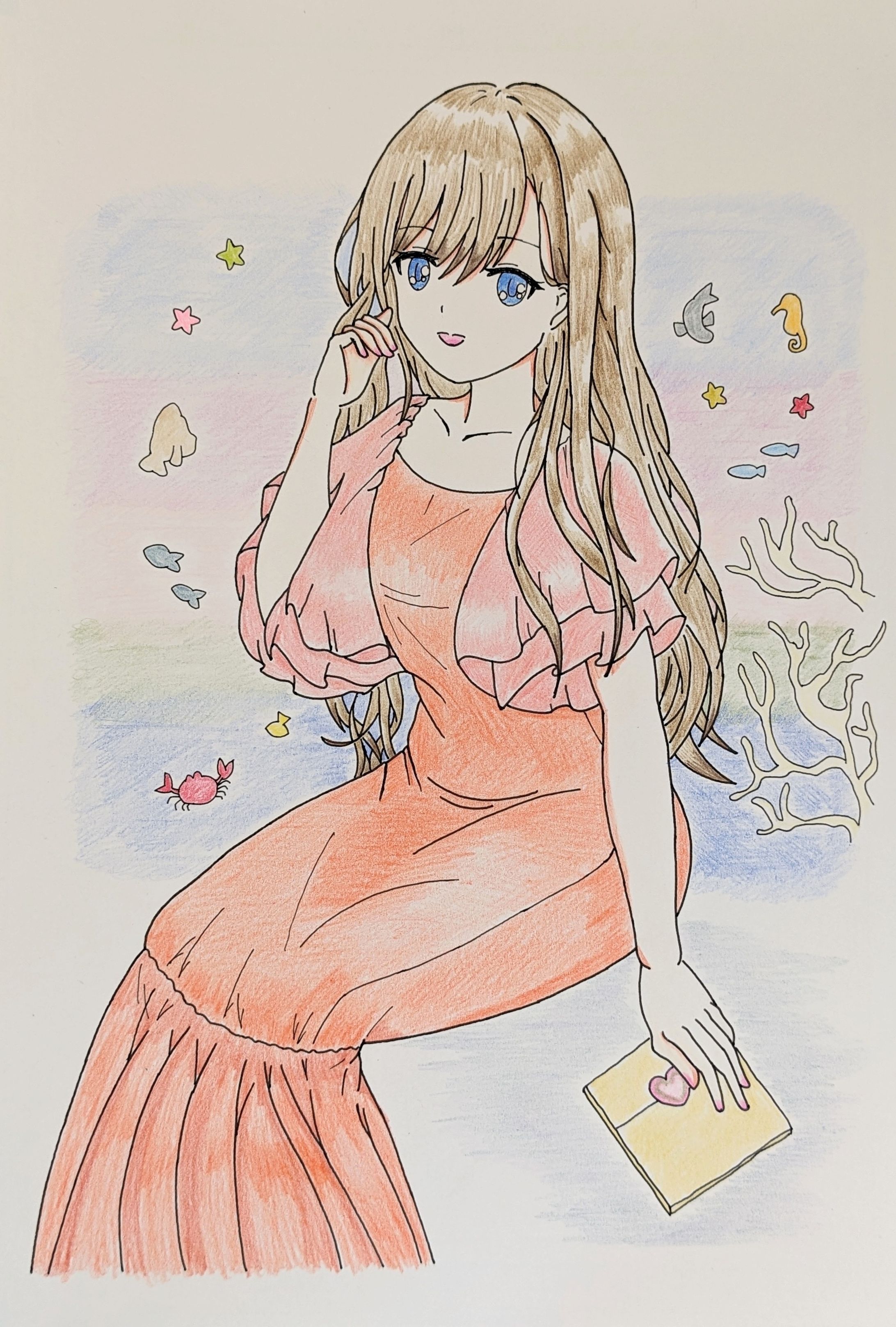 手紙をしまいこんだ詩集を手に-1