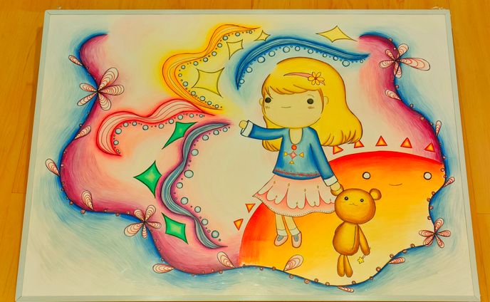 絵を描く、アバター
