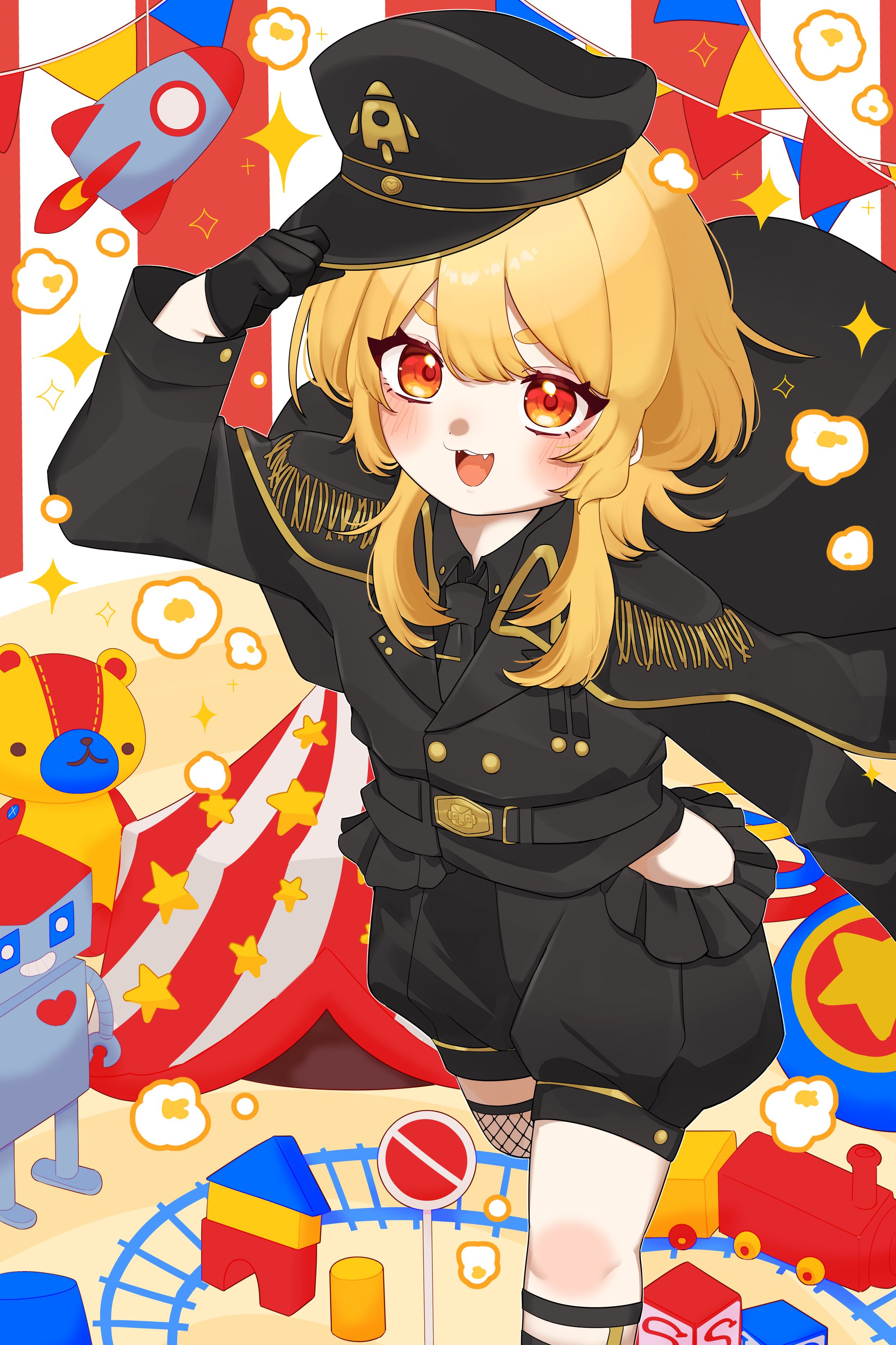 楽々きいちさん　4周年記念グッズ用イラスト-1