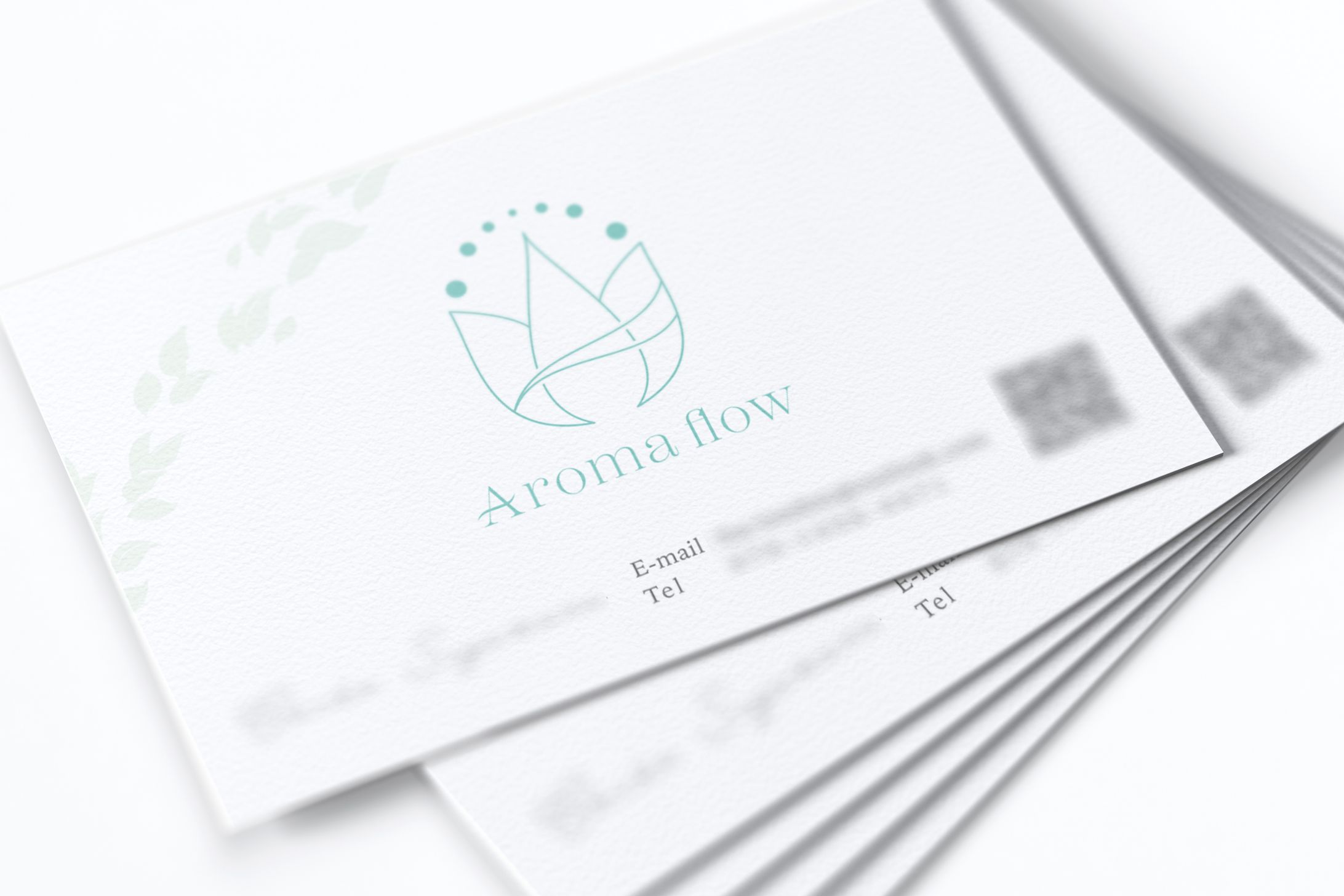 【Works】Aroma flow様ショップカード-1