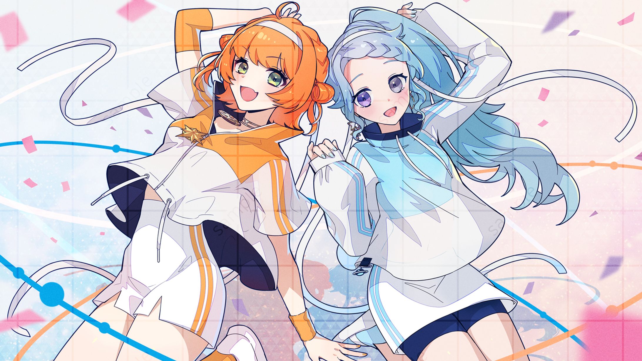 日向ひかる＆氷咲ひはる様▶歌ってみた動画『ユニバース』一枚絵-1