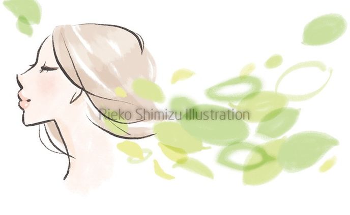 ヘアケアイラスト_ハルメク