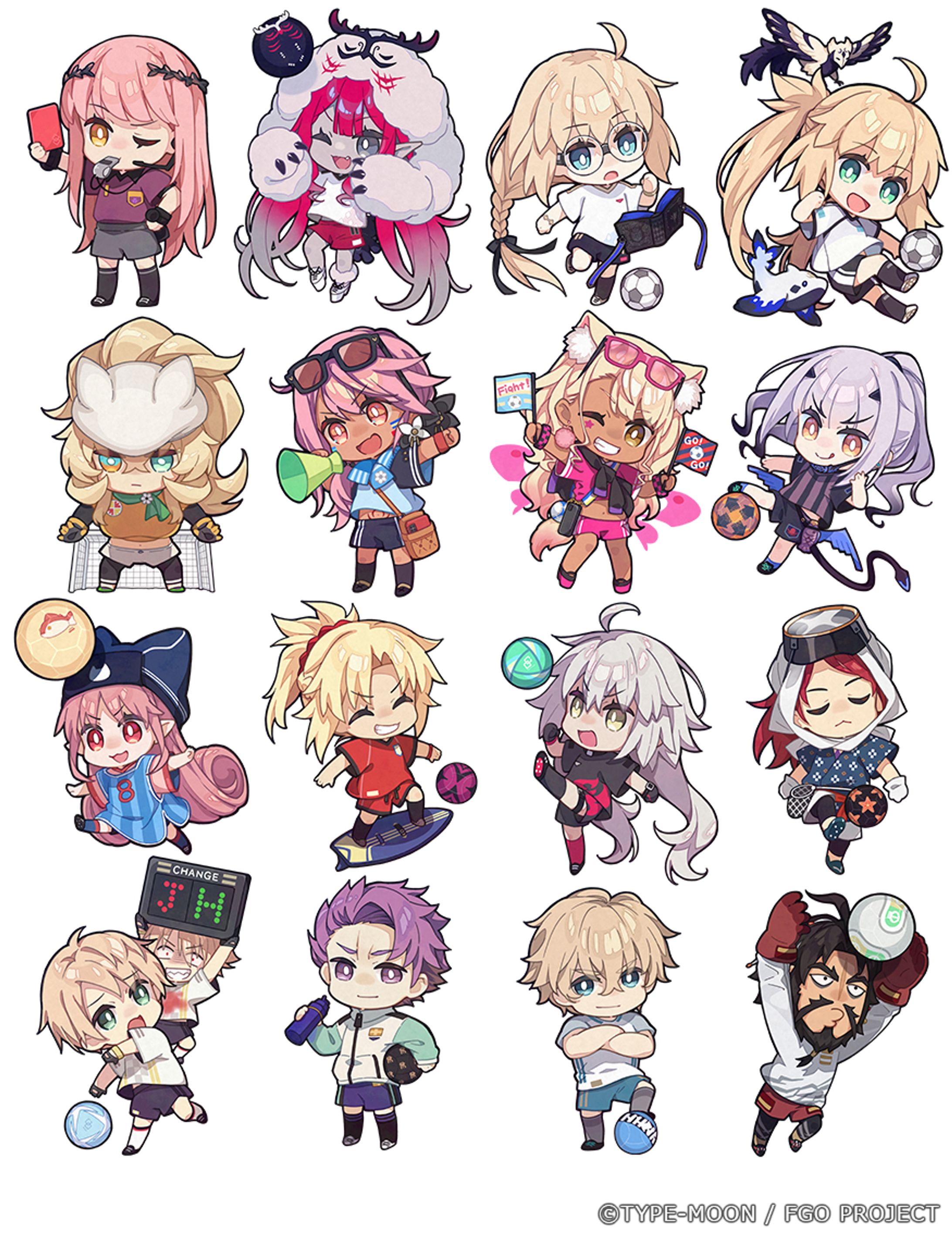 『Fate/Dream Striker』ミニキャライラスト-1