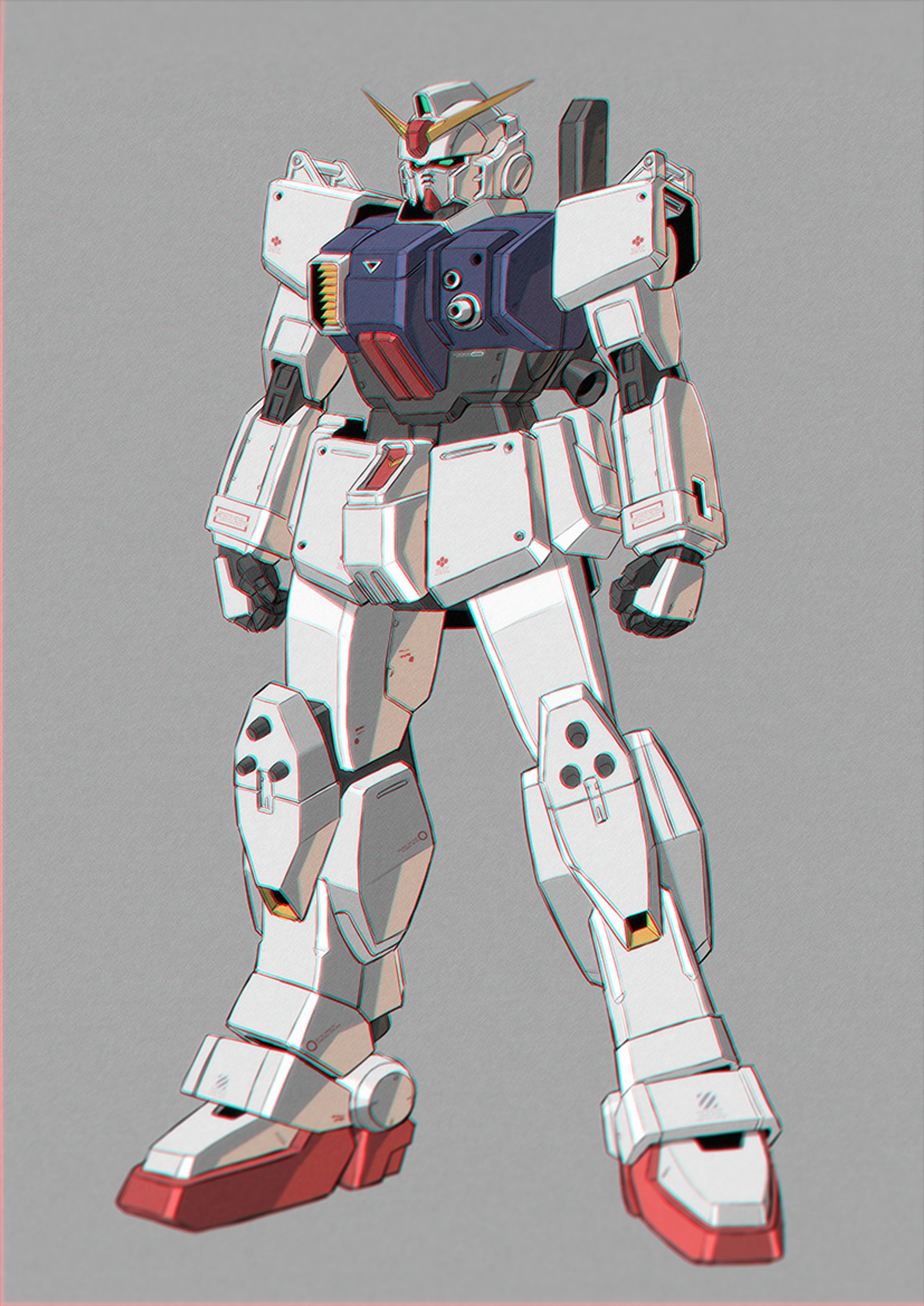 趣味で描いた陸戦型ガンダム-1