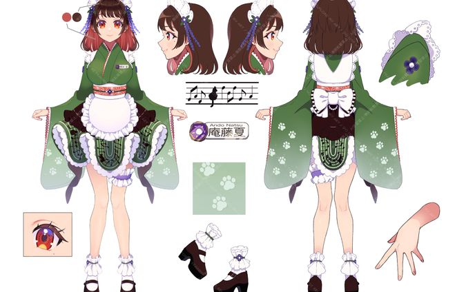 vtuberデザイン、うさめろ