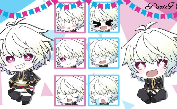 プリプロ　白瀬 ユウリ様　ミニキャラ　表情差分
