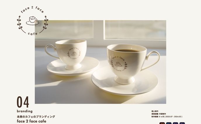 卒業制作 架空のカフェのブランディング