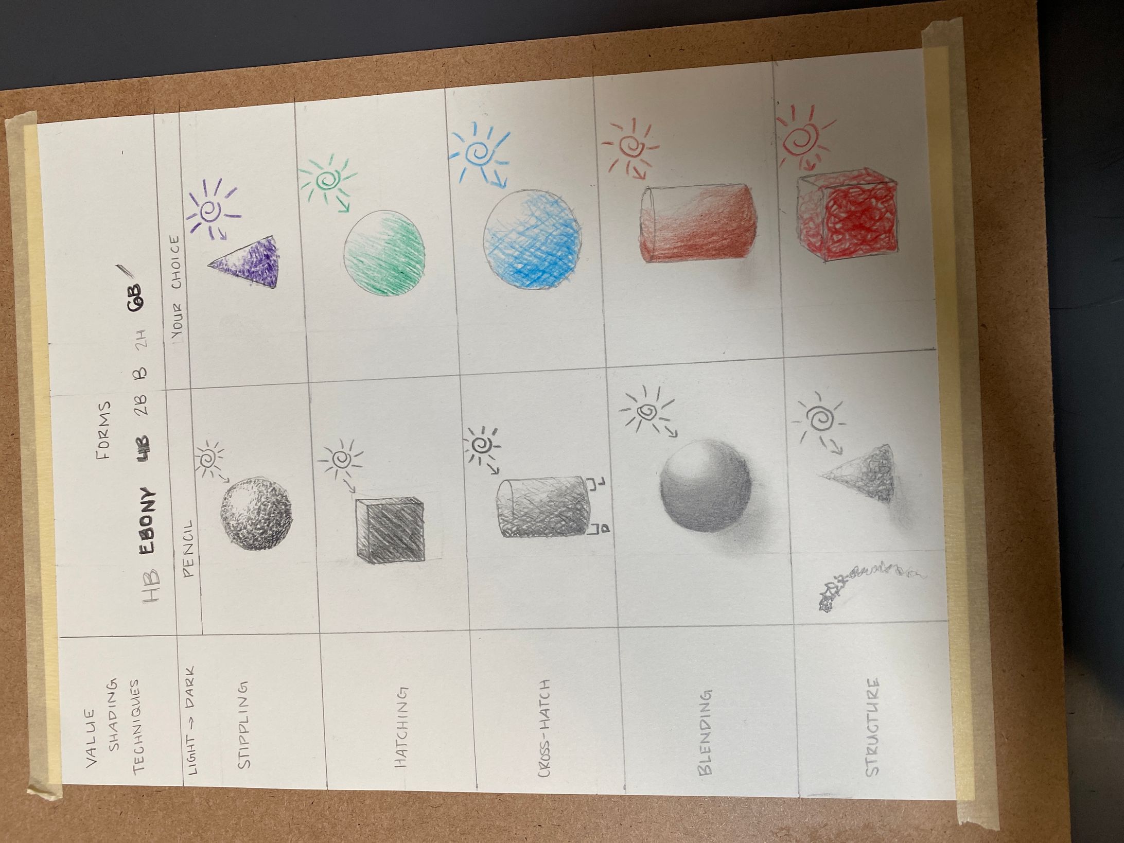 value shading techniques -1
