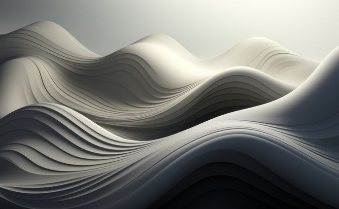 エレガントな流線の抽象的アート背景 AI生成