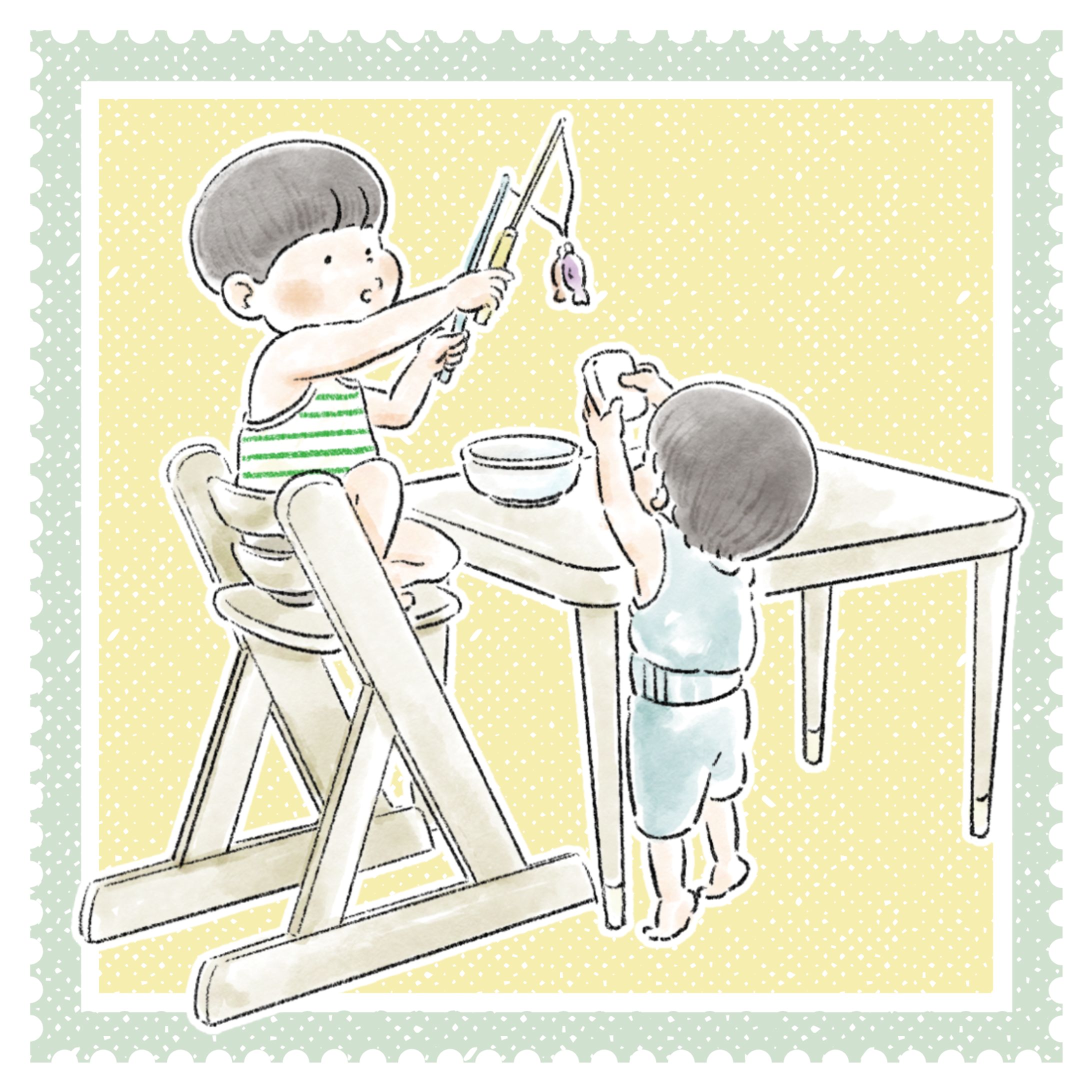 赤ちゃんとこどもイラスト⑤-1