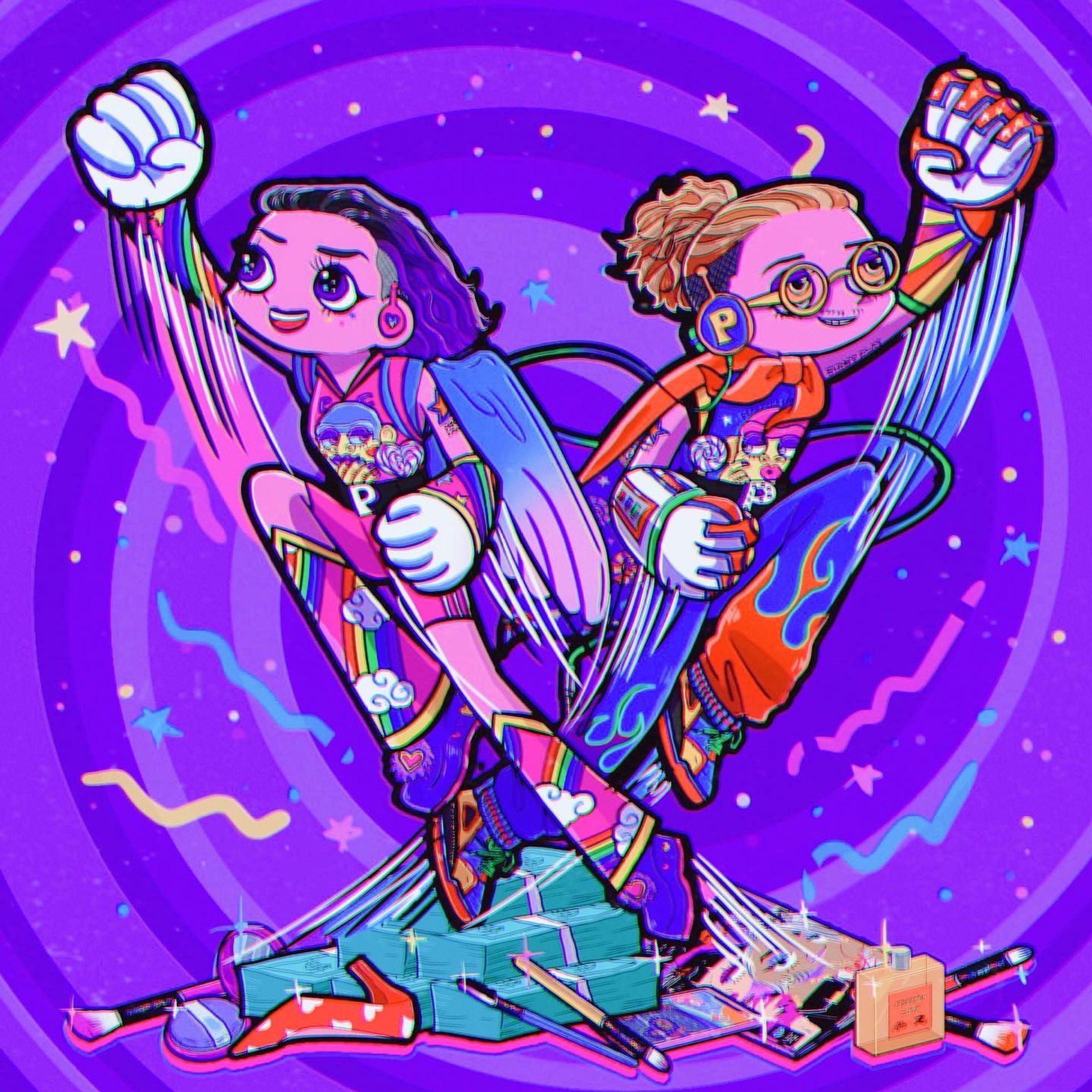 💪「Typical Girl」💪

🍭ぺろぺろきゃんでー様🍭
@peroperocandy_staff 
@janetmayuka0711 
@tumujinokatati 

ジャケットイラスト　デジタル

#art #illustration #イラストレーター-1