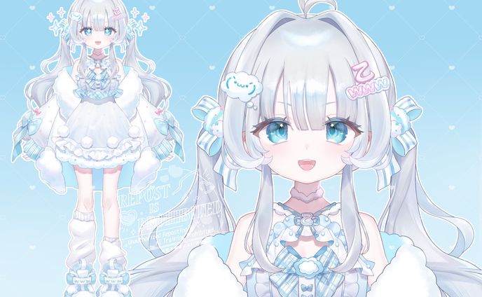 【Vtuber】わーるどわいど乙子様【Live2Dモデル制作】