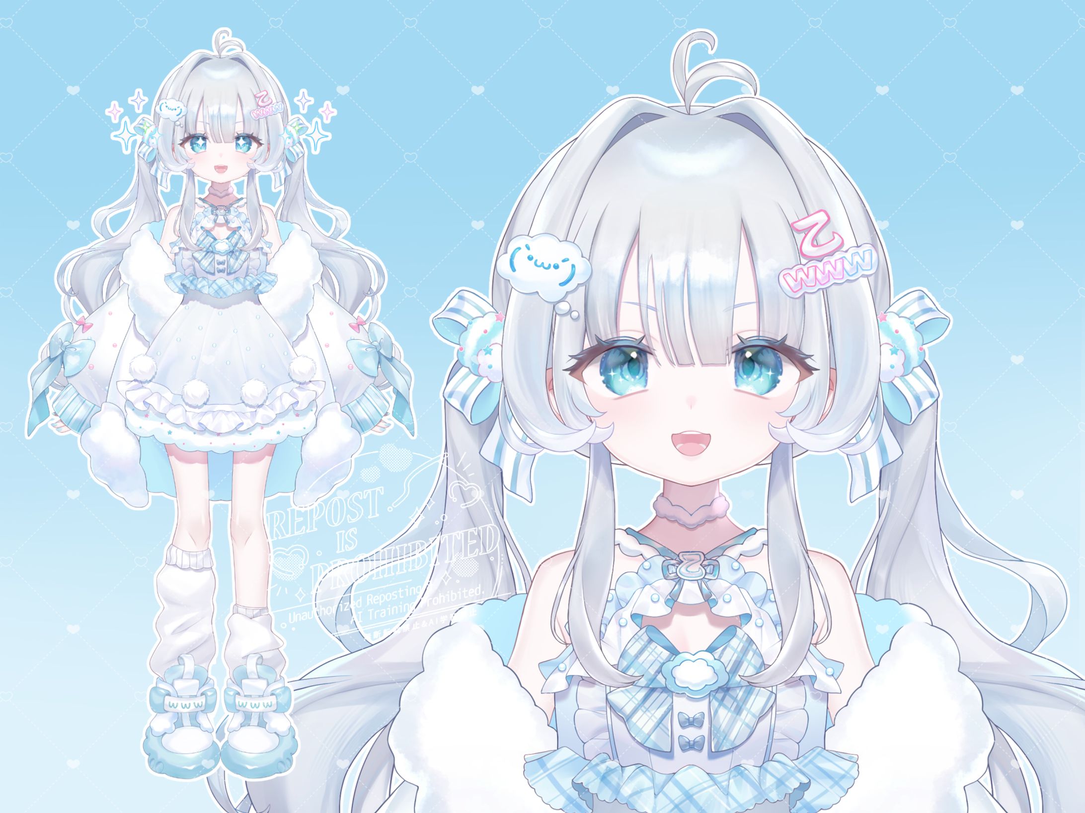 【Vtuber】わーるどわいど乙子様【Live2Dモデル制作】-1
