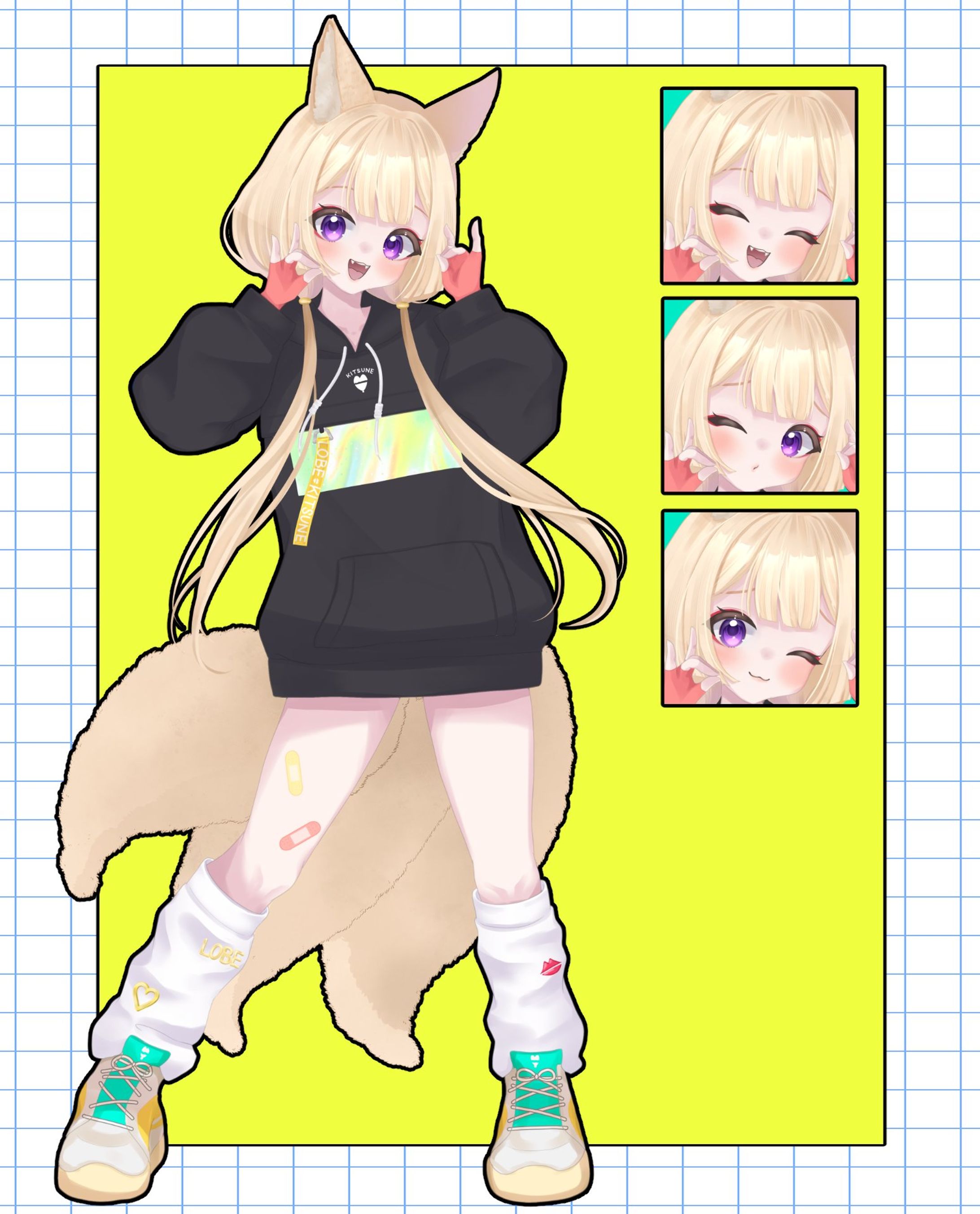 全身イラスト＆衣装デザイン￤狐森ろべ-1