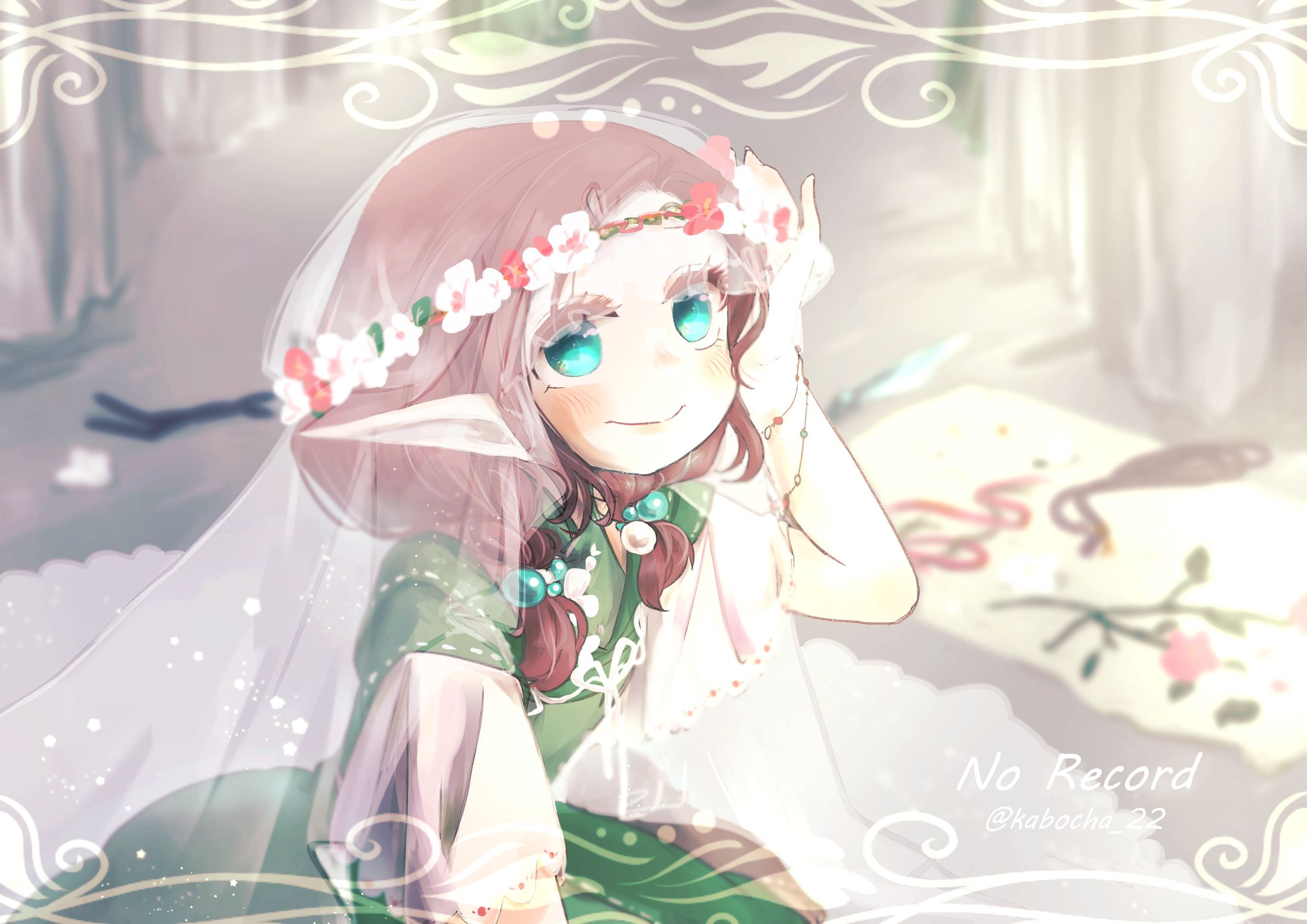 a Bride in Forest-1