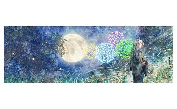 夏の夜の夢。
、
。
ご依頼より描かせて頂きましたヘッダー用のイラストです。
テーマは夏。
夏の夜には少し切ない感じがよく似合う。
と思いながら描きました。
楽しかったです。
ありがとうございました。

#イラスト #仕事絵 #夏 #illustration #artwork #summer