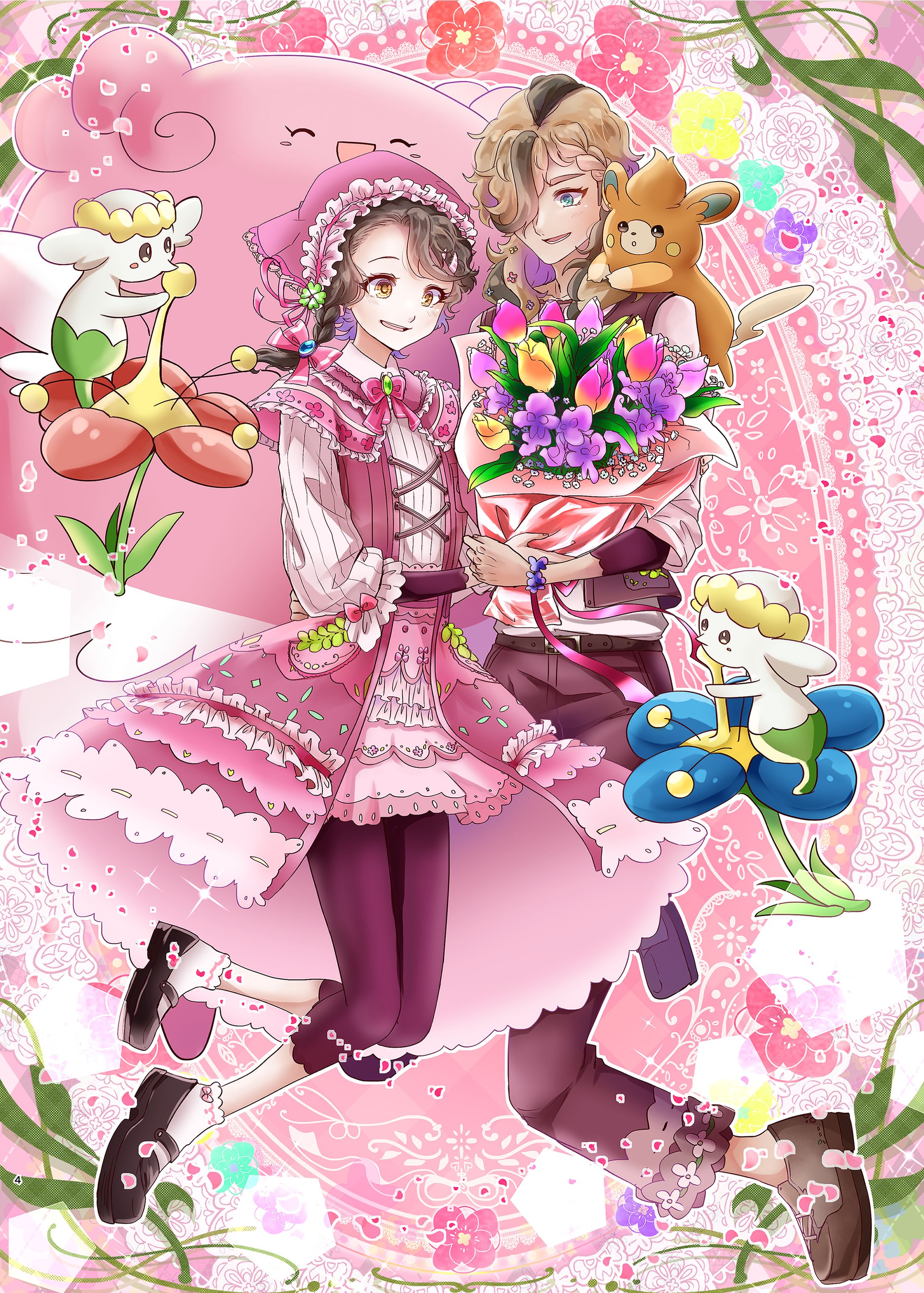 【ポケモンSV】アオイ＆ペパー(オリジナル衣装)-1