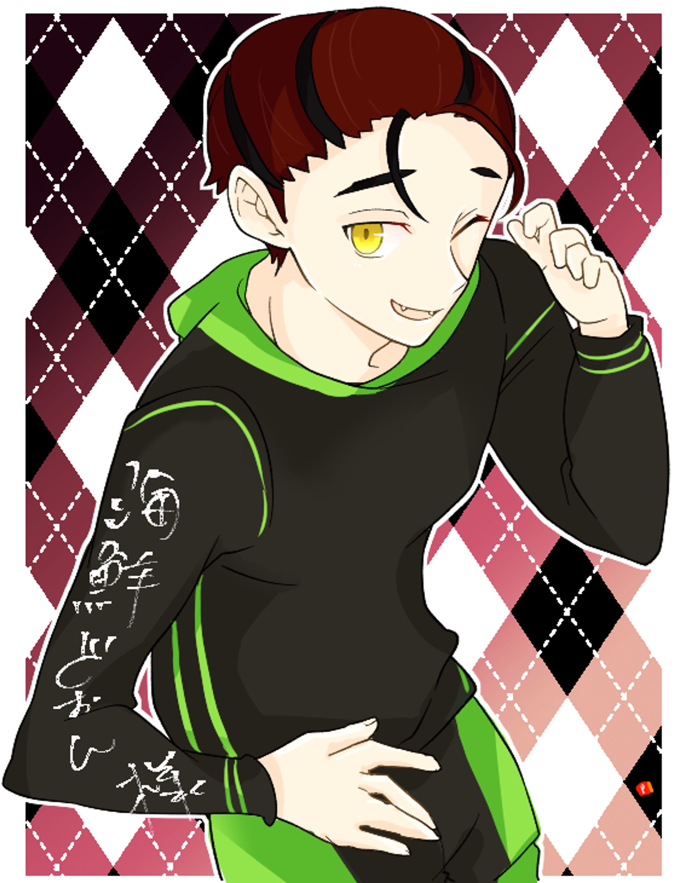 誕生日お礼イラスト　海鮮どぉん様-1