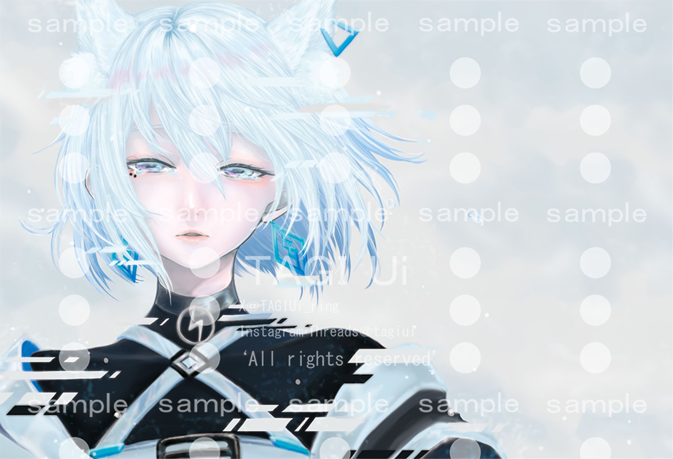 音楽的同位体狐子イラストコンテスト応募作品-1