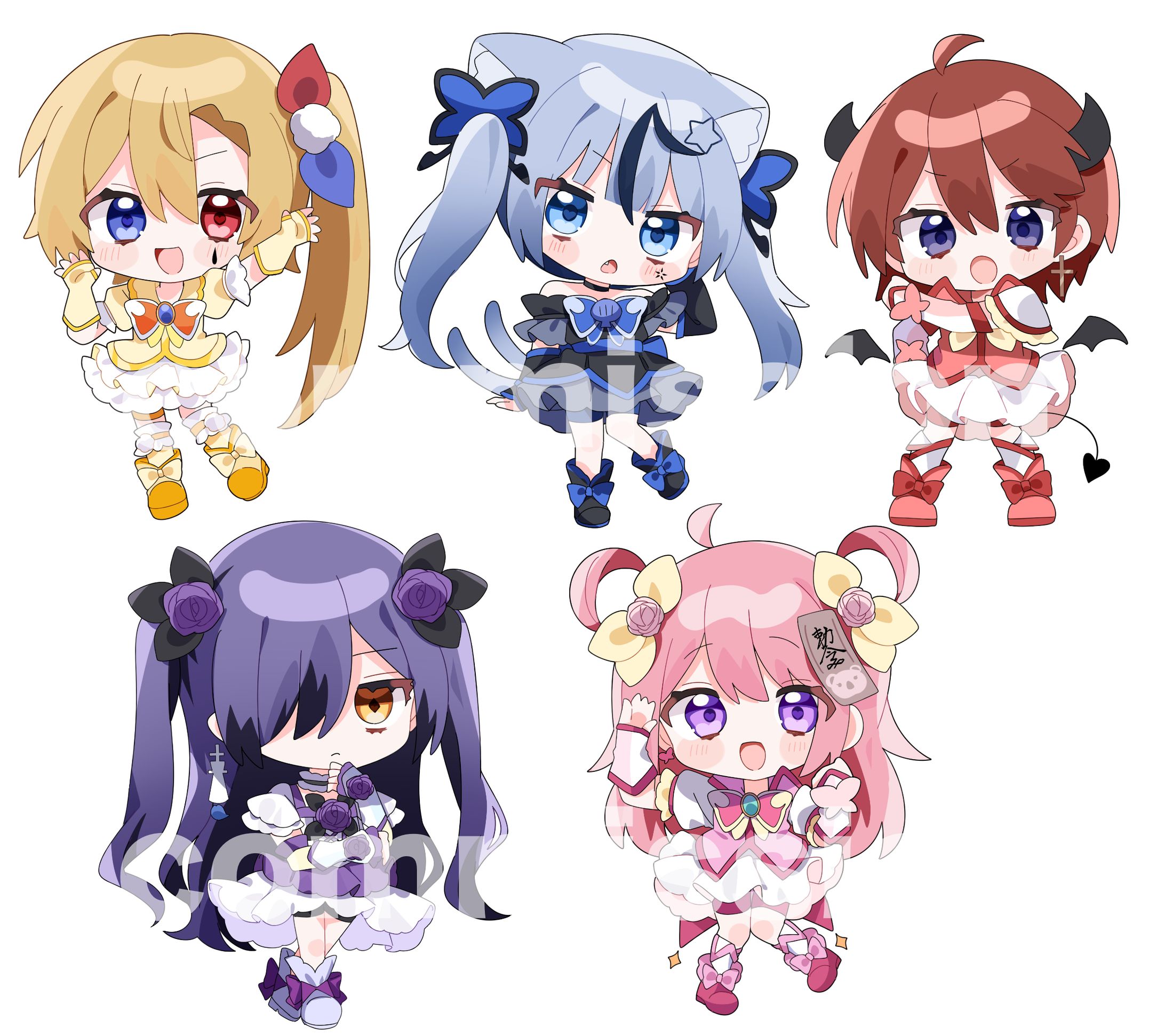 【ご依頼】どるれく様　歌ってみたSDイラスト-1