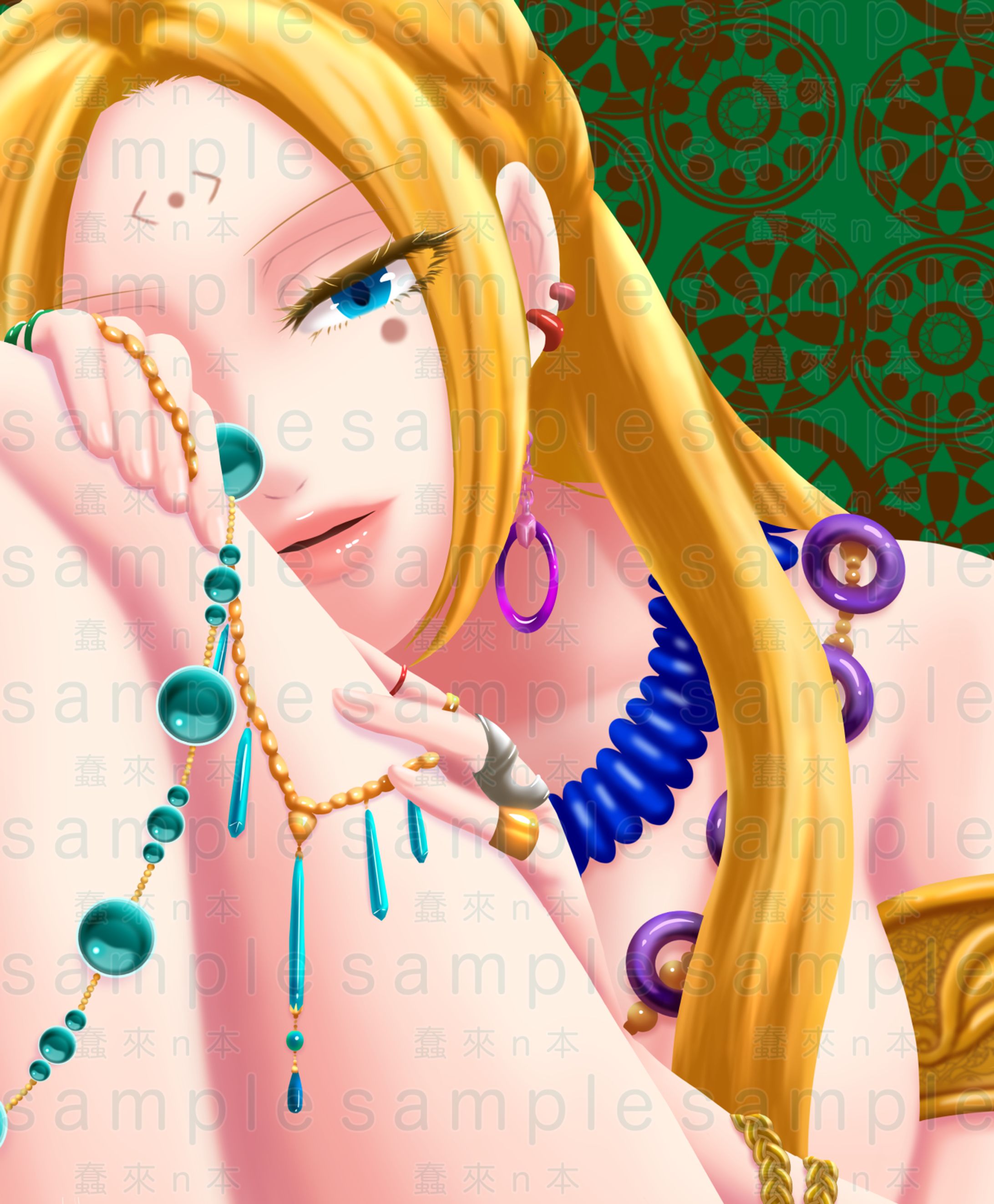 アクセサリーを身に纏った女性-1