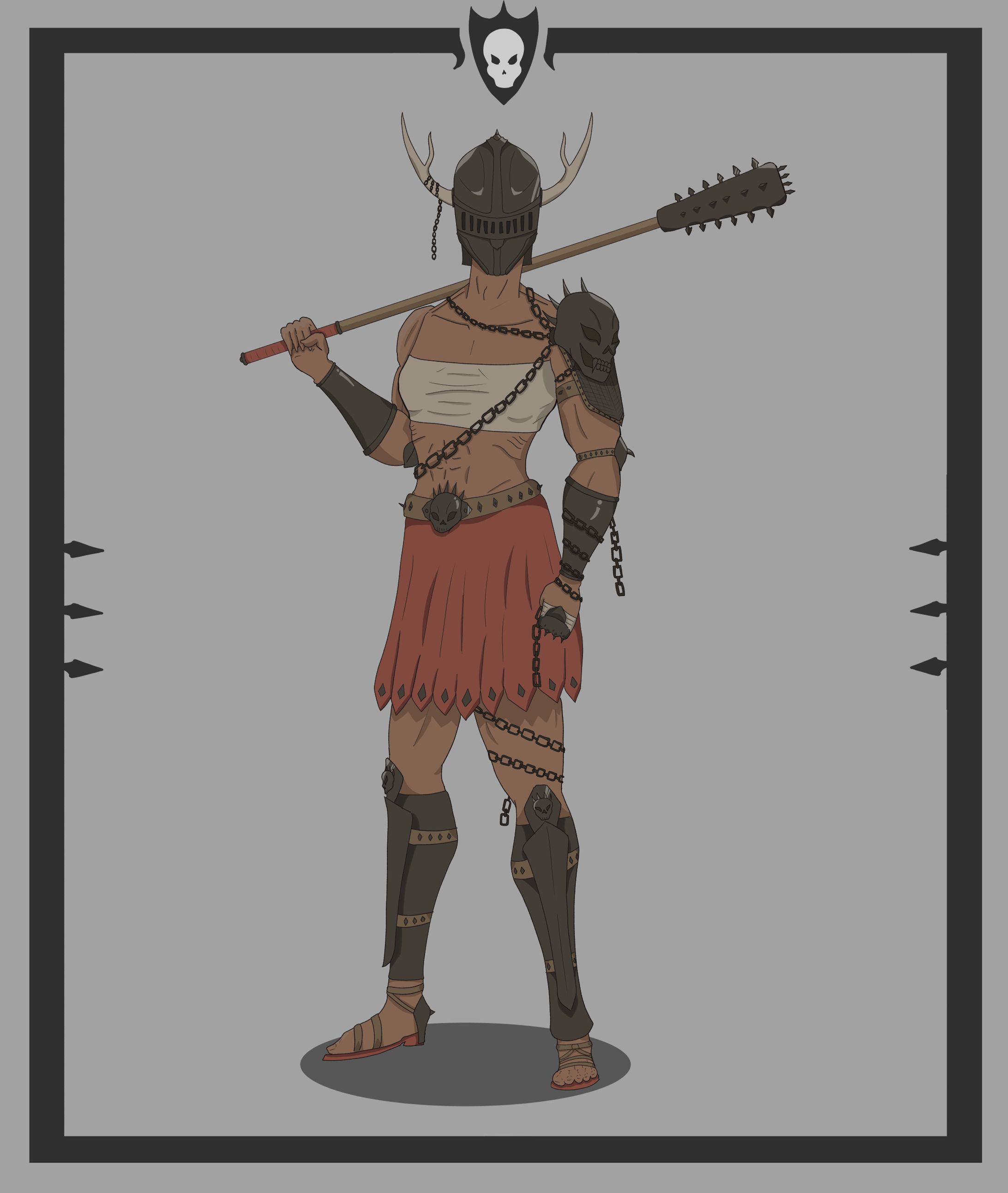 Dark Fantasy Berserker [OC - Halloween special]-1