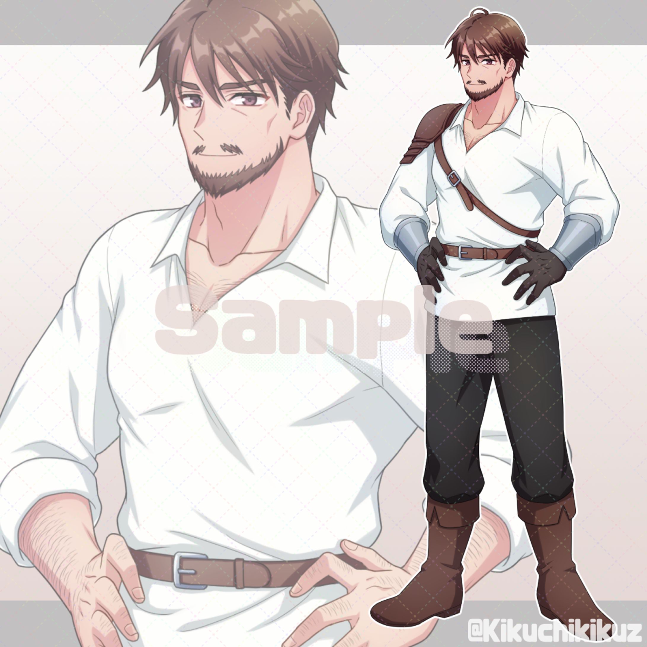 【立ち絵】壮年の男性-1