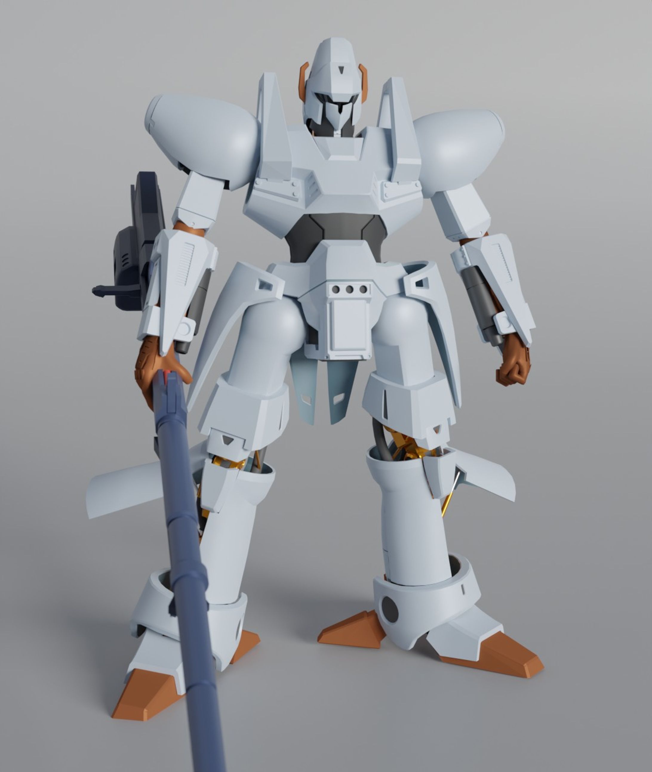 07 Blenderでエルガイムをモデリング-1
