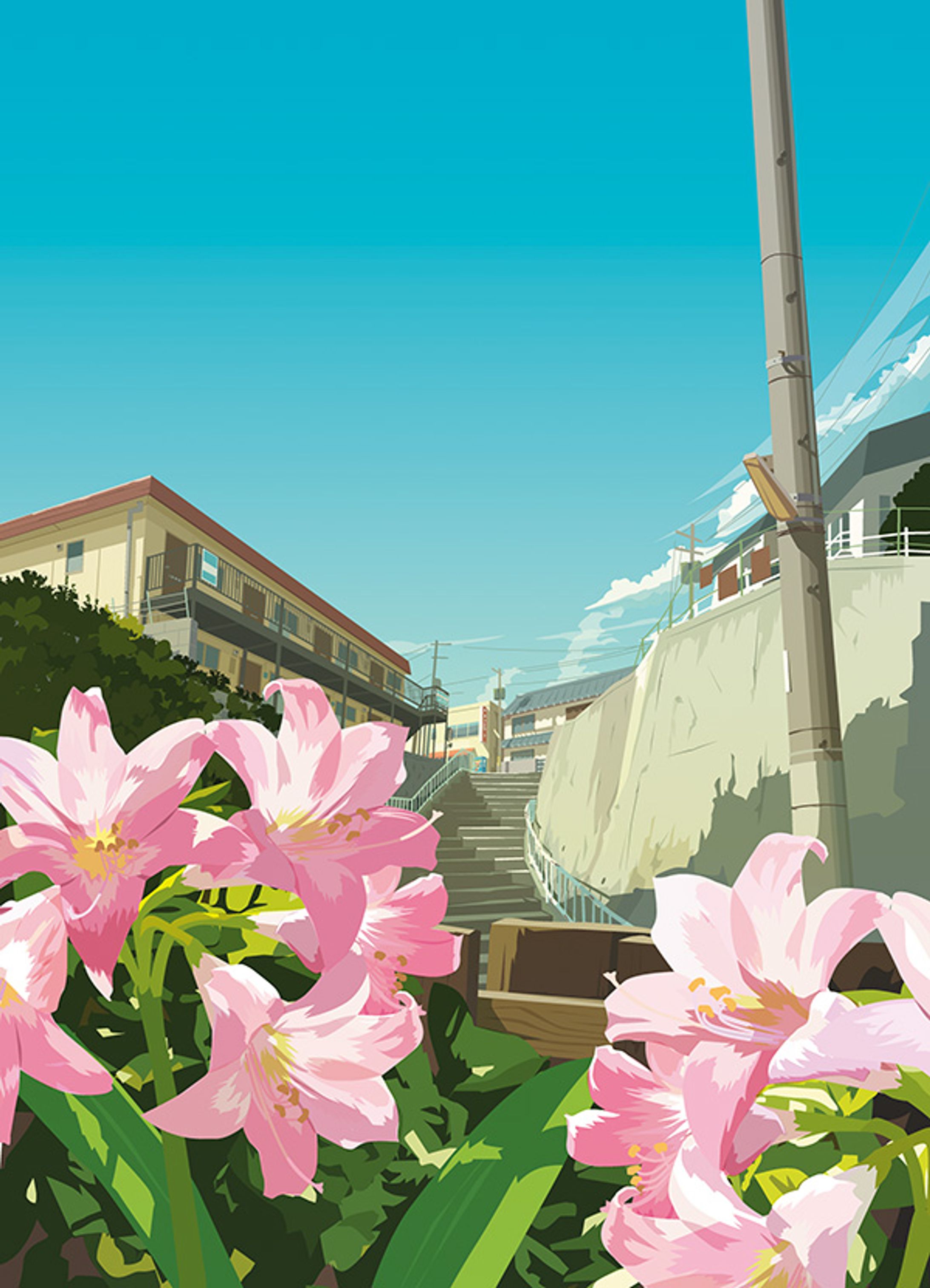 小学館「万寿子さんの庭」装画 2007 -1