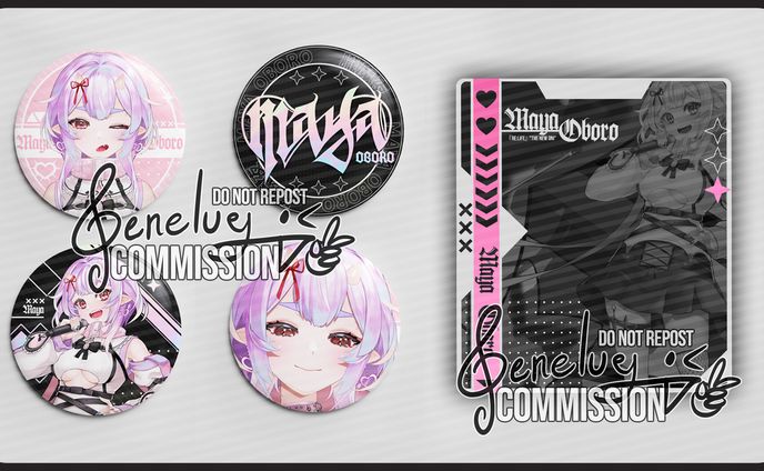 Maya Oboro Badge and Package