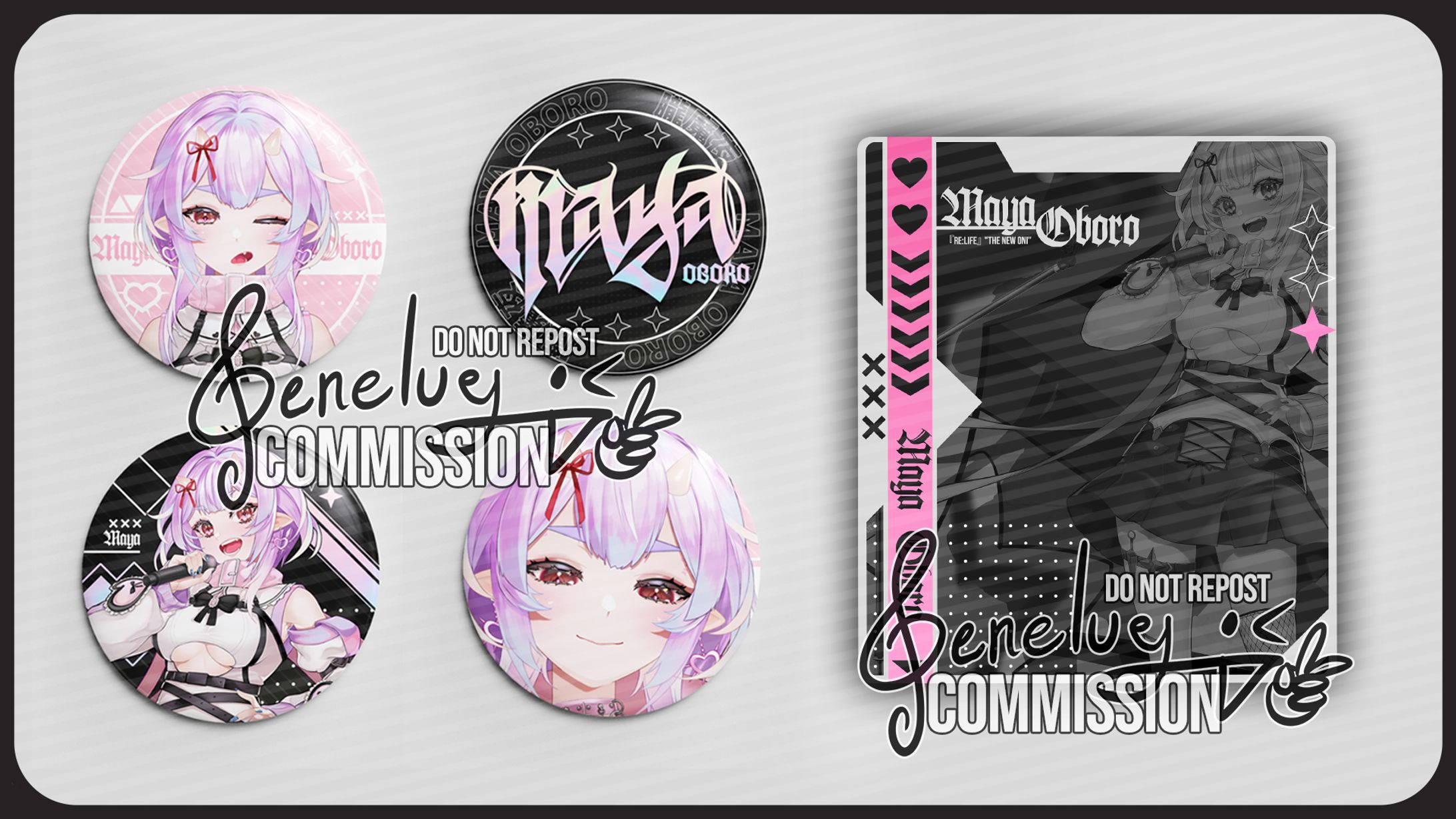 Maya Oboro Badge and Package-1