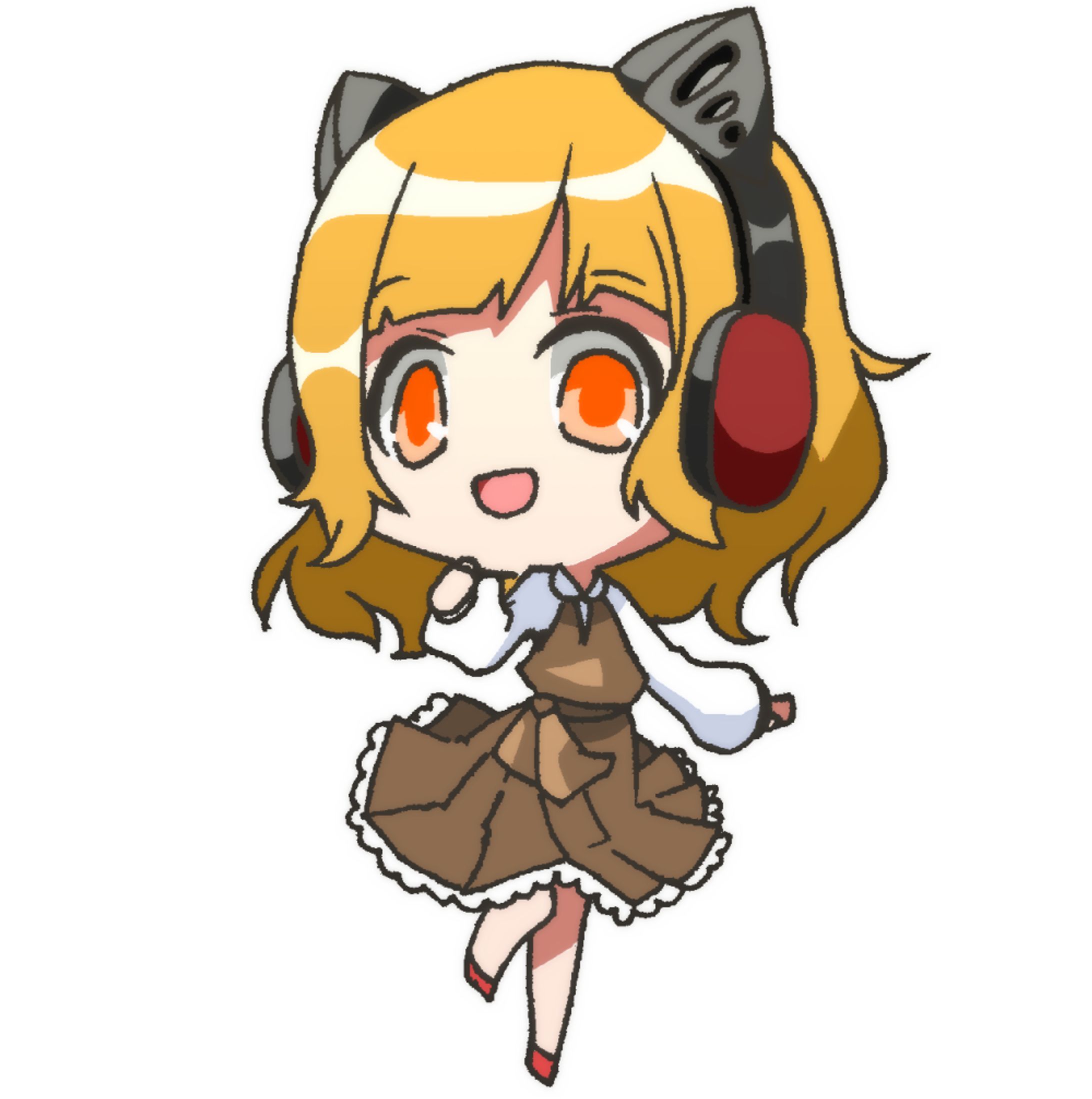 アニメ塗り風の女の子キャラクター-1