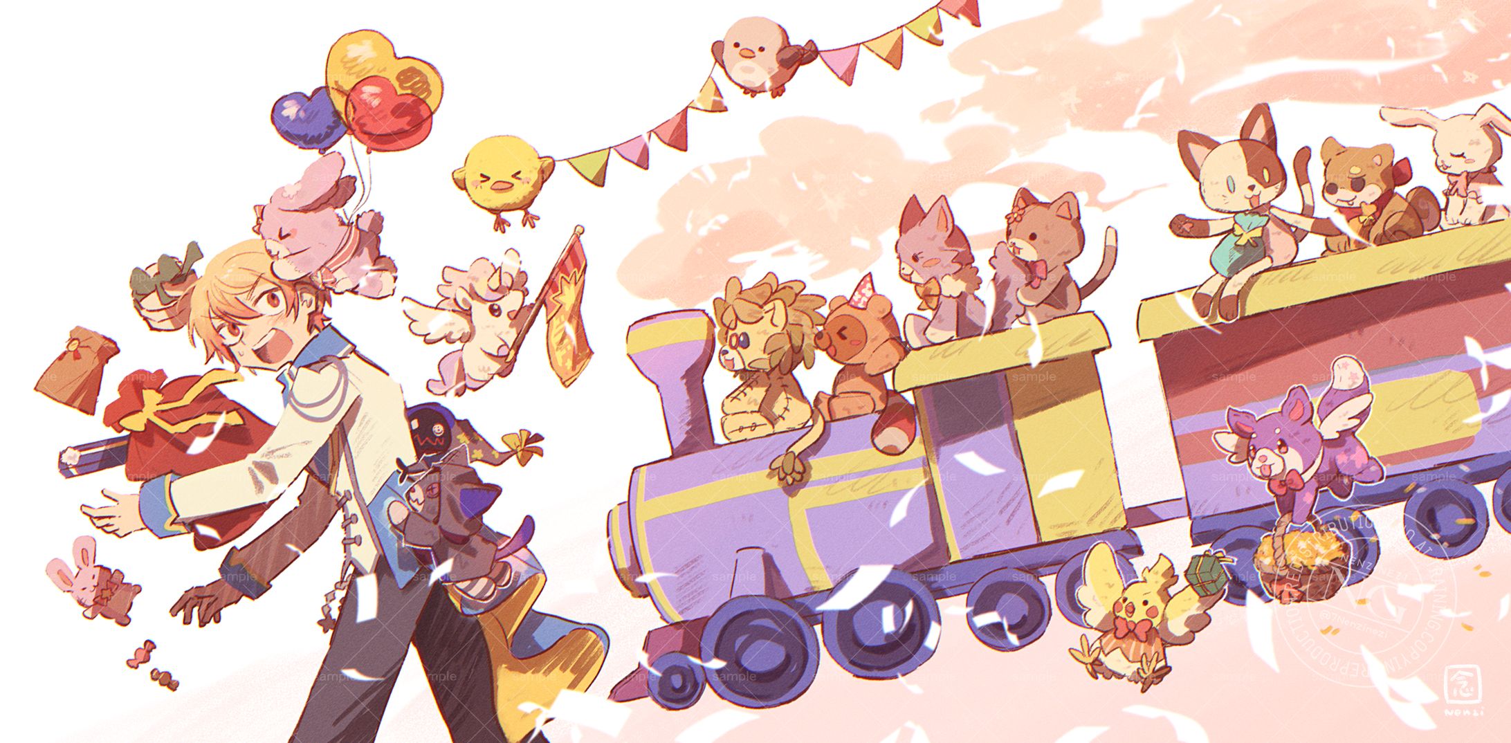 プロセカ 天馬司2025誕生日記念イラスト【FA】-1