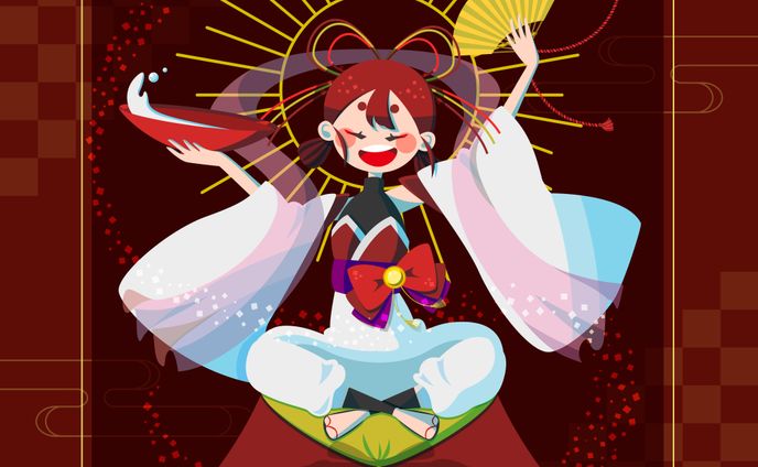 赤のダイヤモンド富士